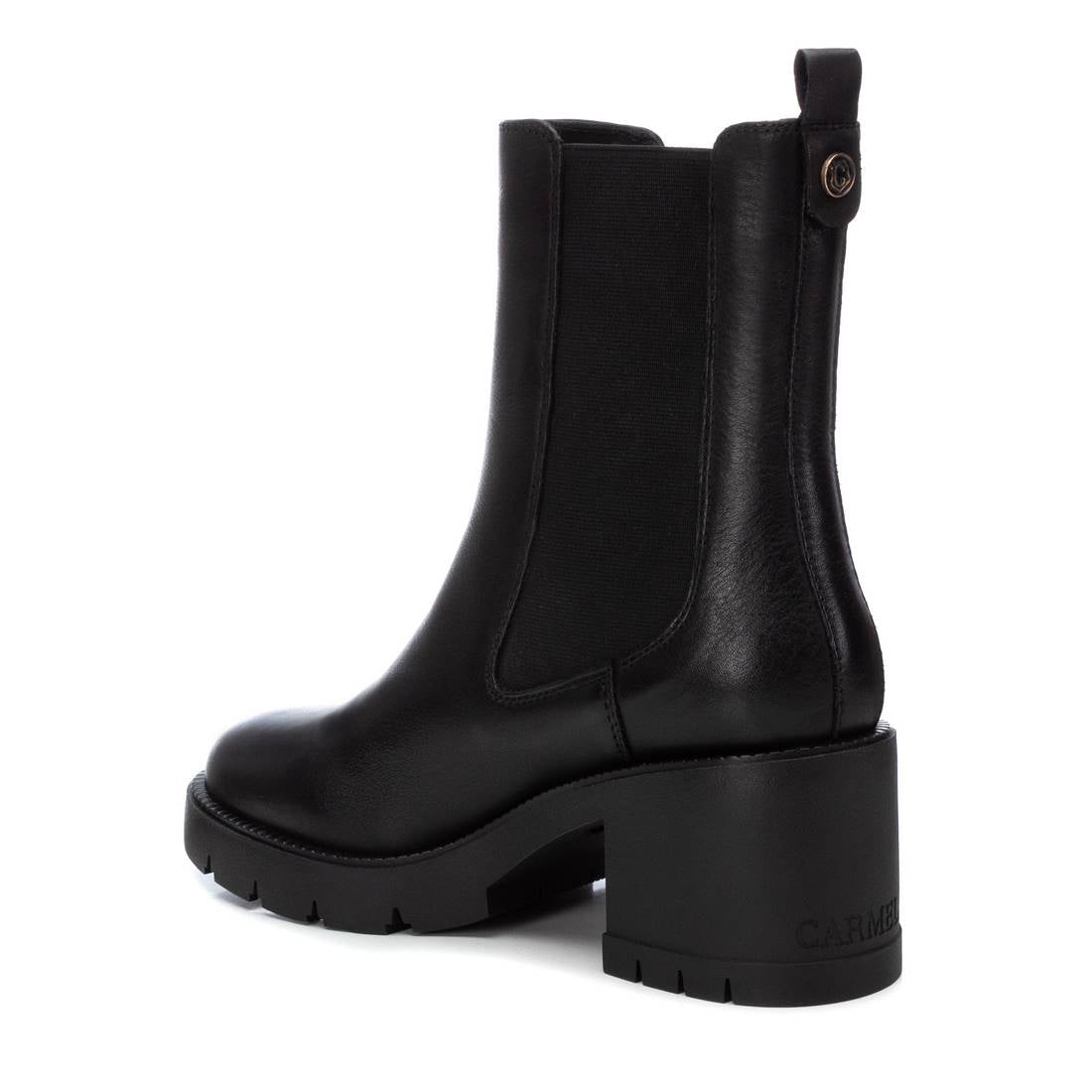 Carmela 16190201 bottine femme noire cuir talon 6 cm