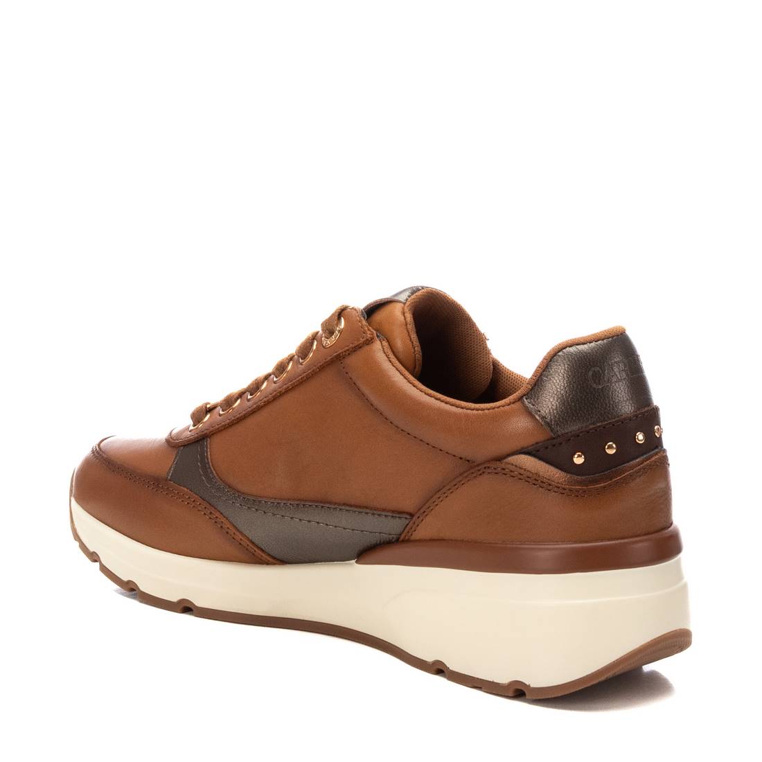 Carmela 16182502 baskets cuir marron zip