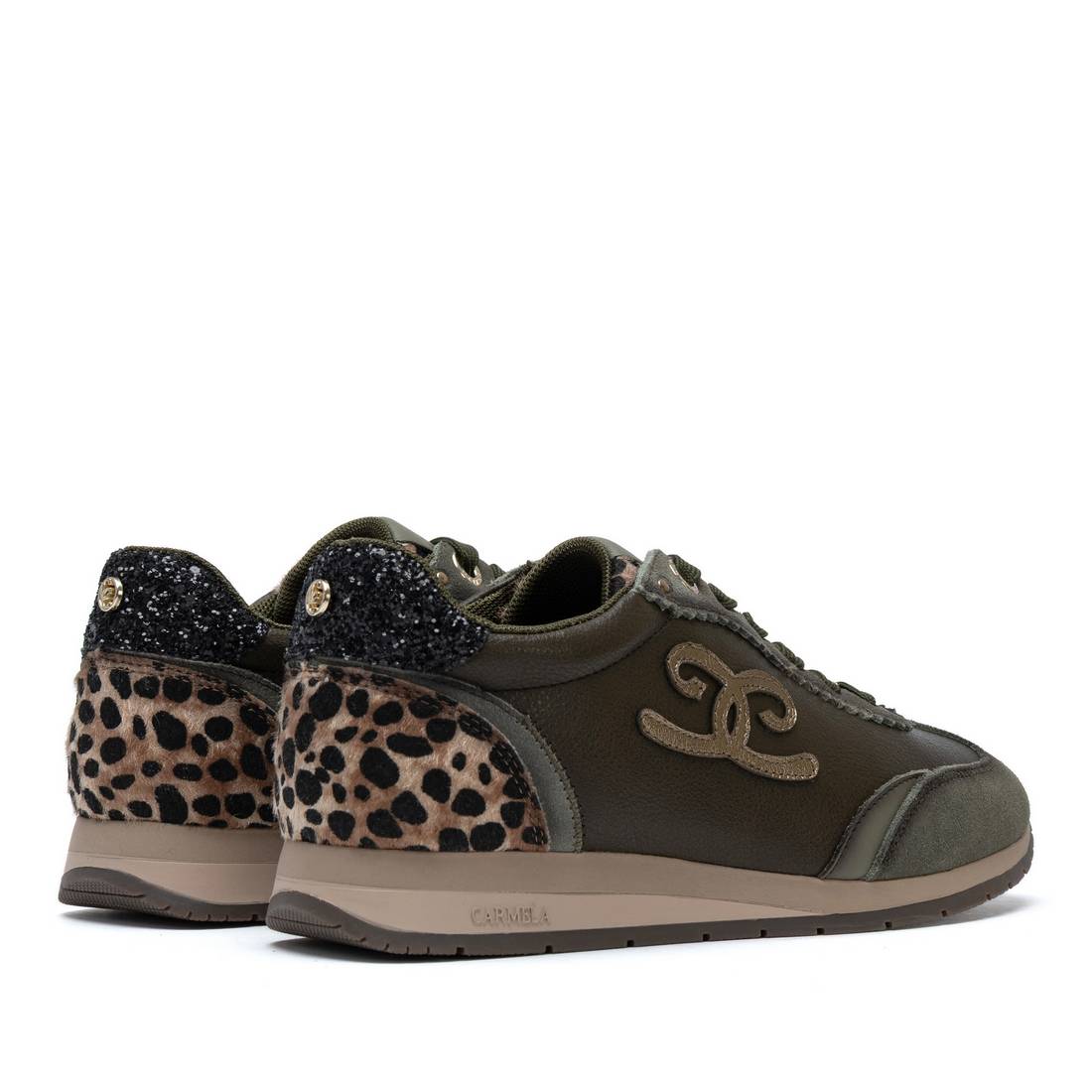 Carmela 16423405 baskets kaki lacets confort