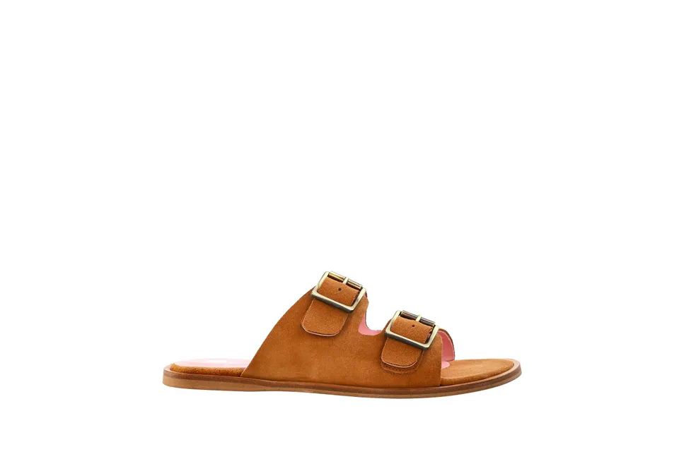 Coralie Masson Hanz sandales cuir camel plates