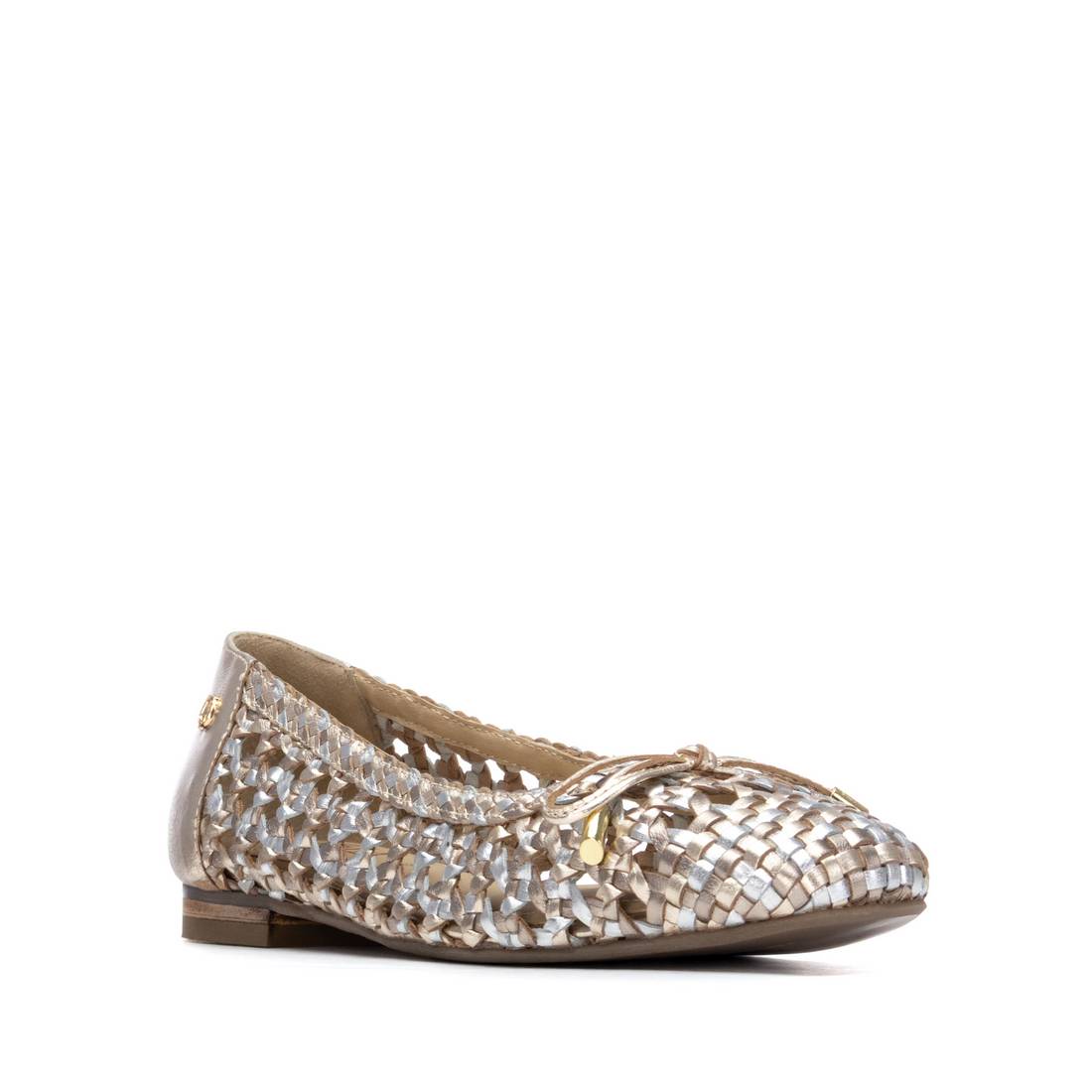 Carmela 16304601 ballerines femme or cuir tressé
