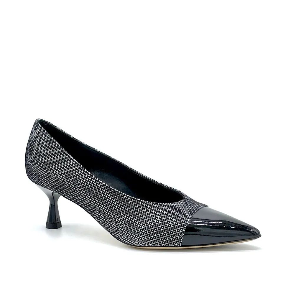 ELATA 54514-1 escarpins daim verni noir talon 5,5 cm