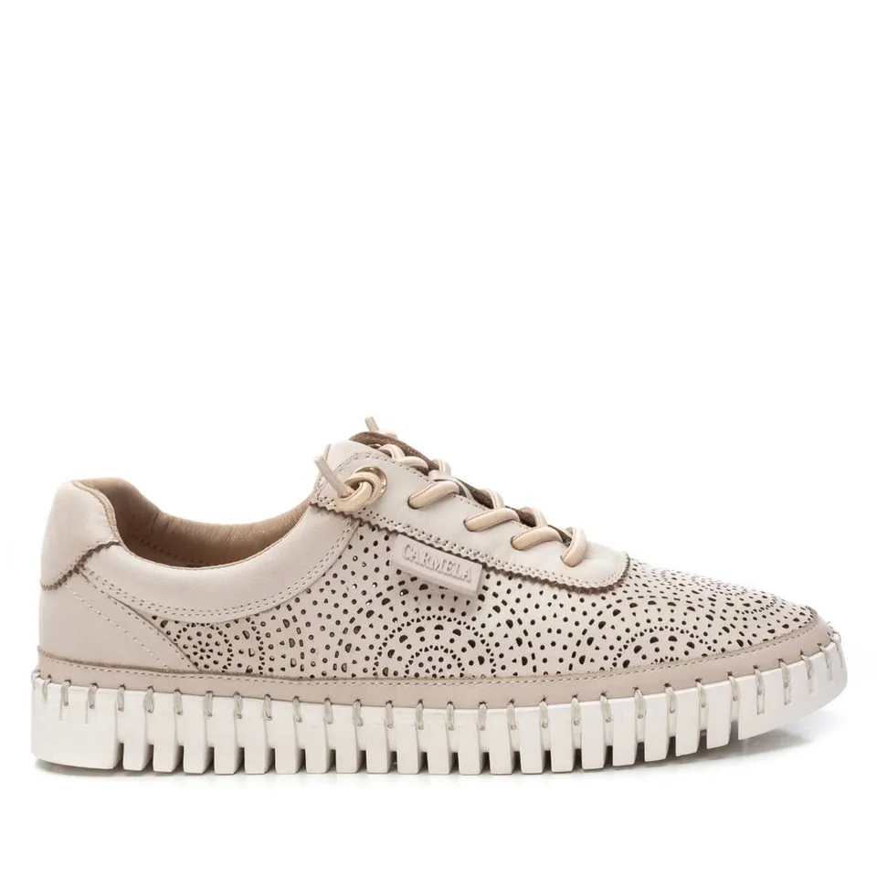 Carmela 162327 16232702 chaussure cuir beige à lacets