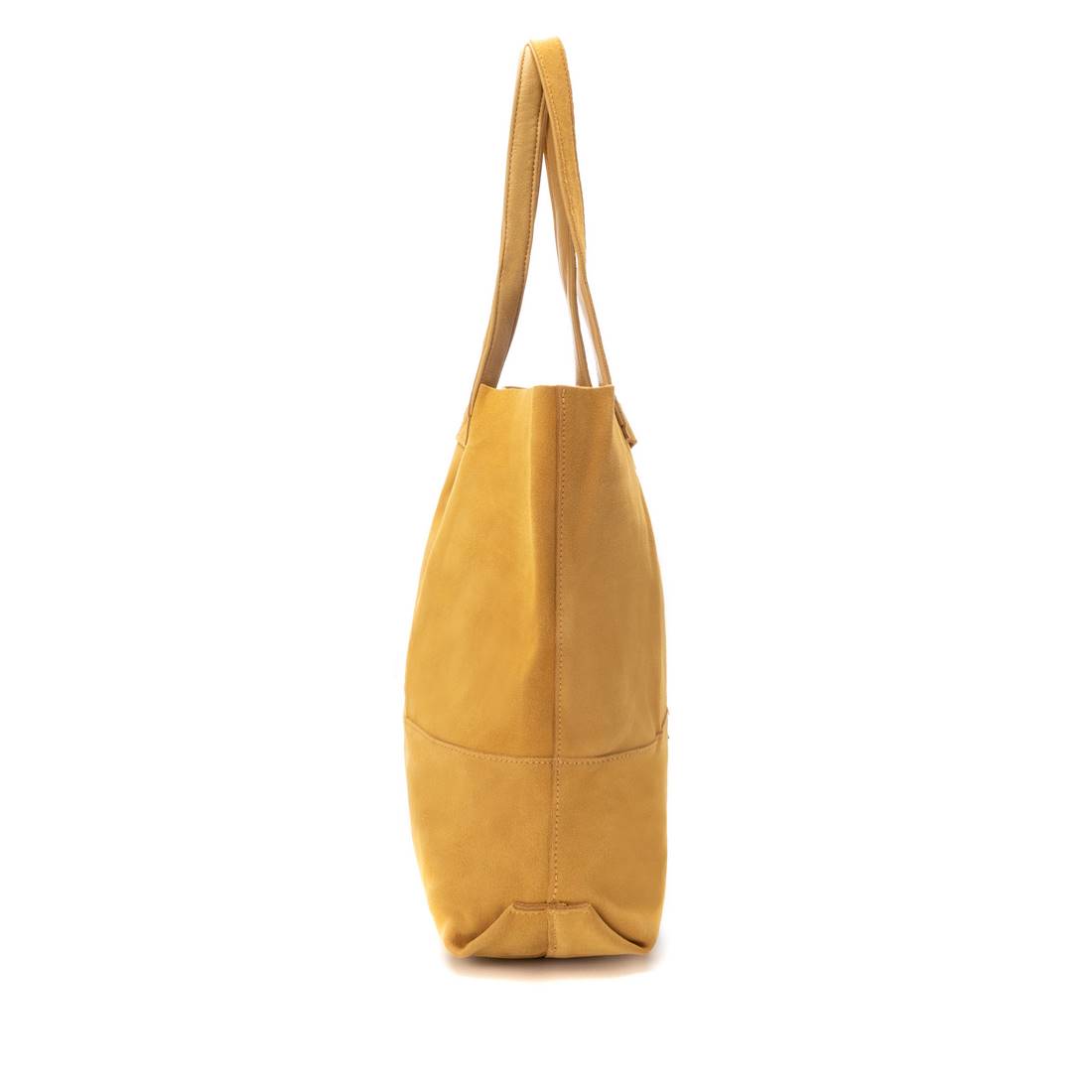 Carmela 18603105 sac daim jaune bouton