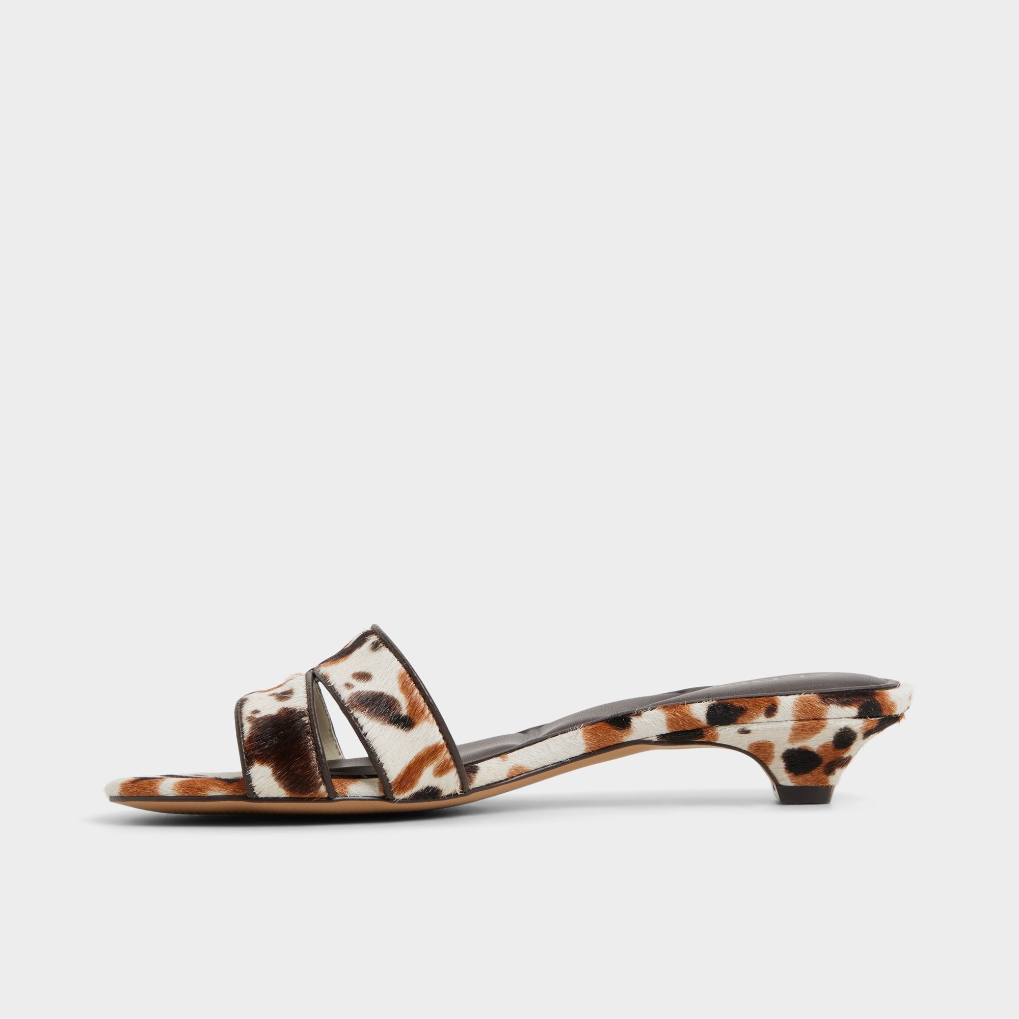 ALDO Scarletta mules talon compensé motif léopard