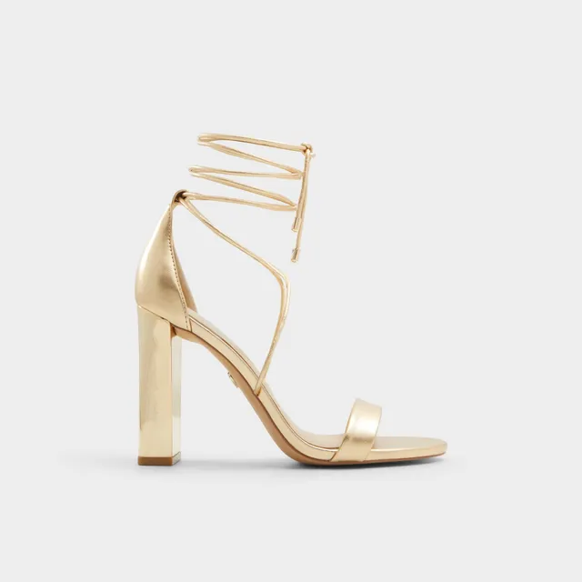 Aldo Winglette sandales à talons doré