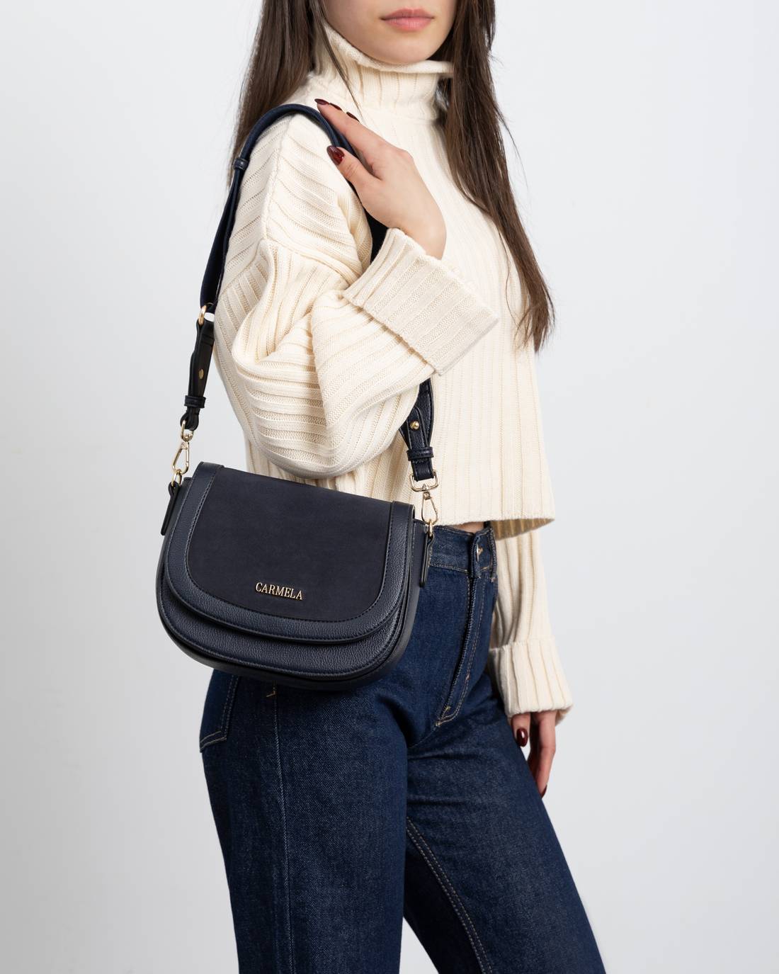 Carmela 18617703 sac bandoulière femme bleu marine