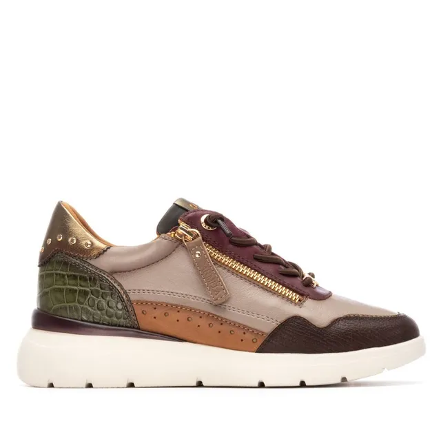 Carmela 16243006 baskets femme cuir bordeaux