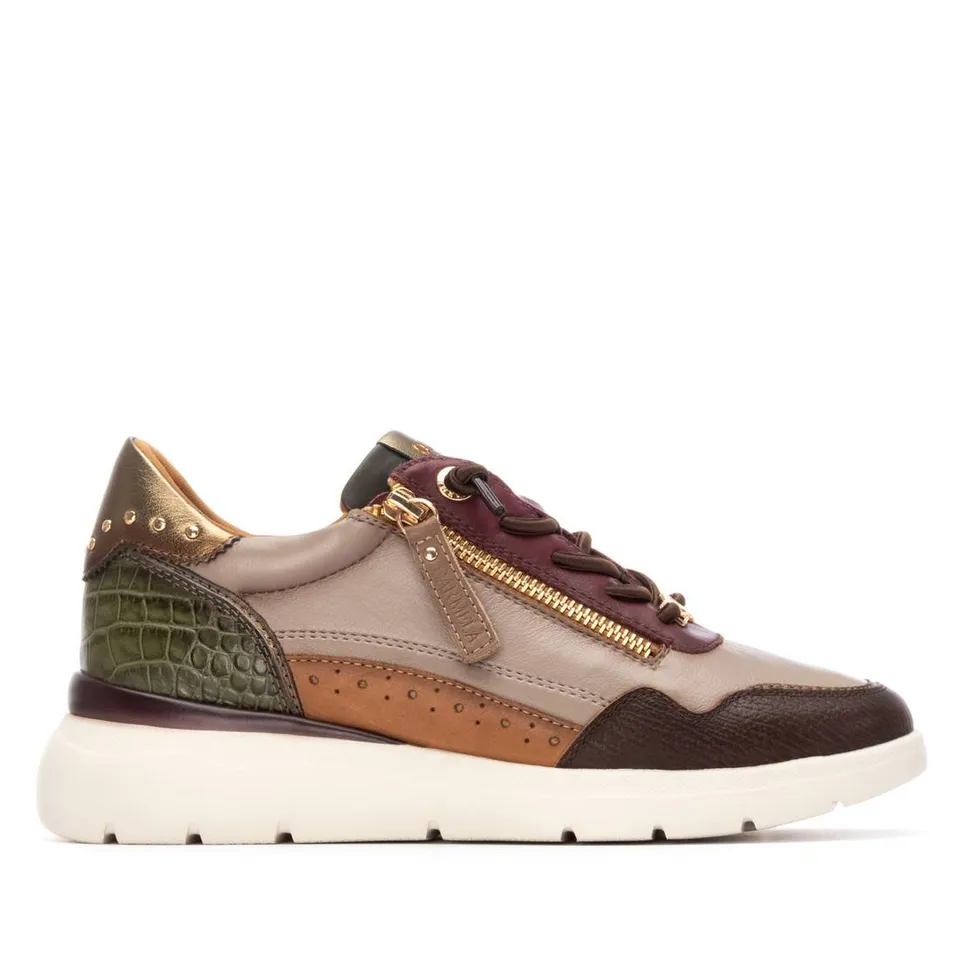 Carmela 16243006 baskets femme cuir bordeaux