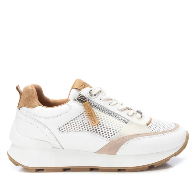 Carmela 16044401 baskets femme blanc cuir