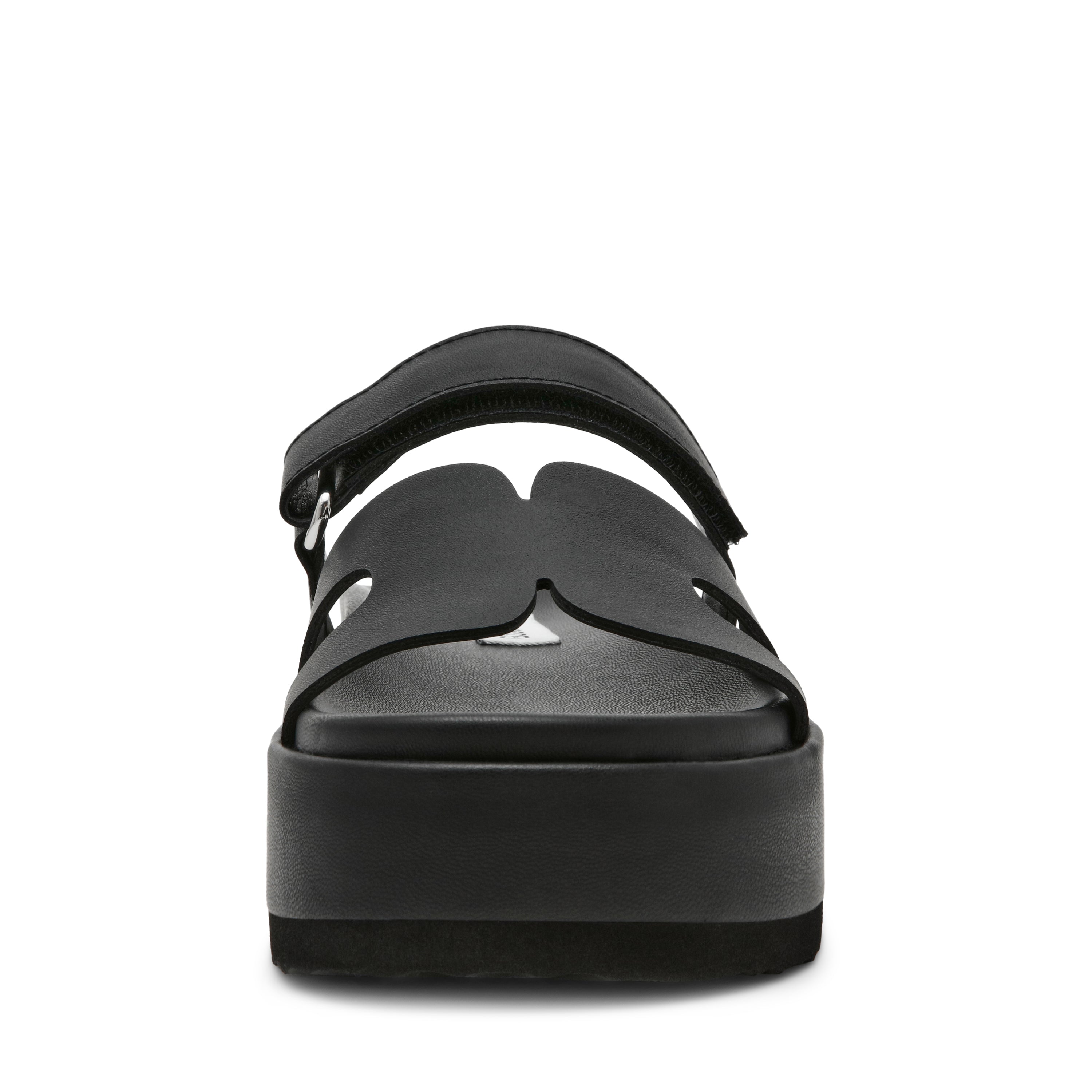 Steve Madden Bigmissile sandale cuir noir 4 cm