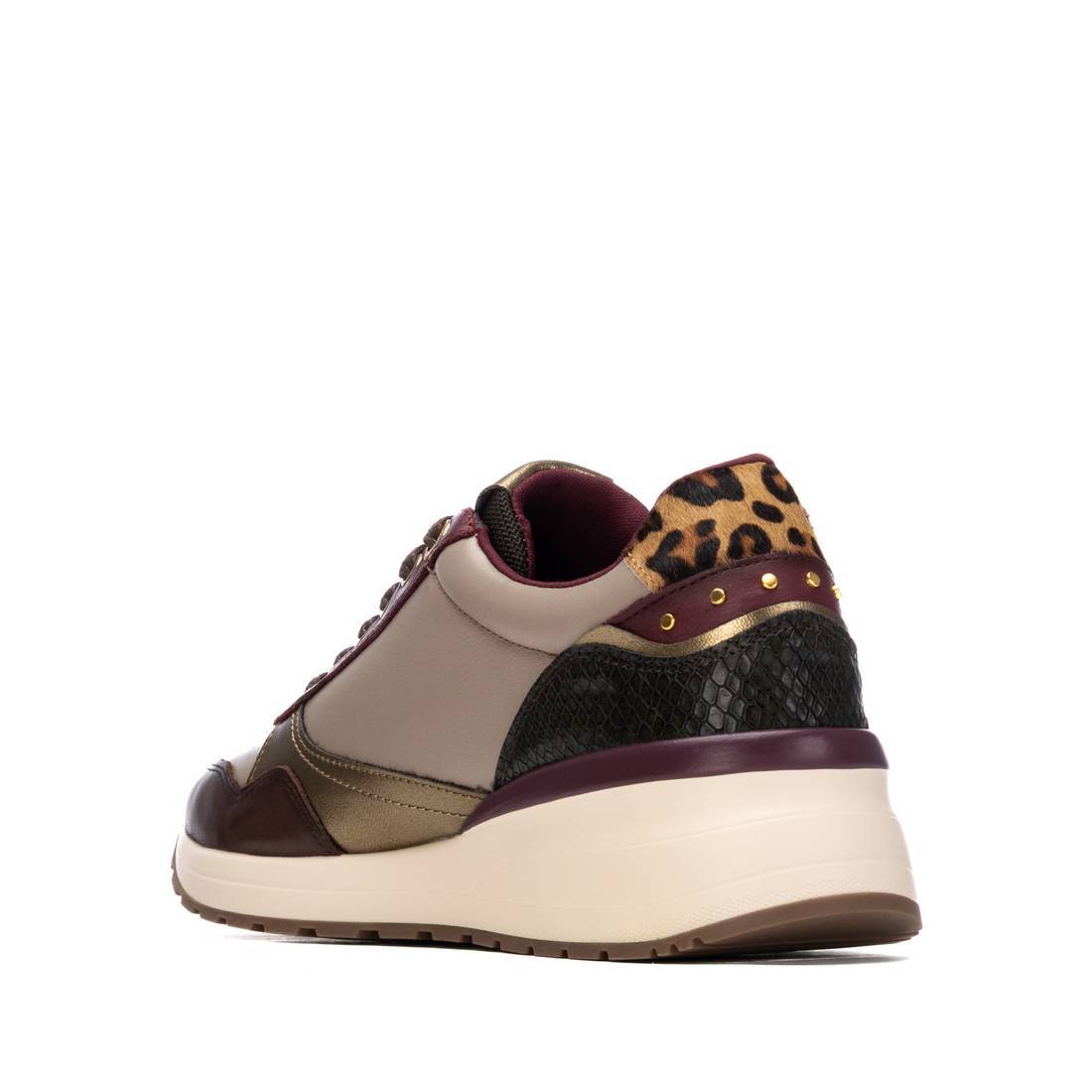 Carmela 16244206 basket bordeaux cuir zip plat