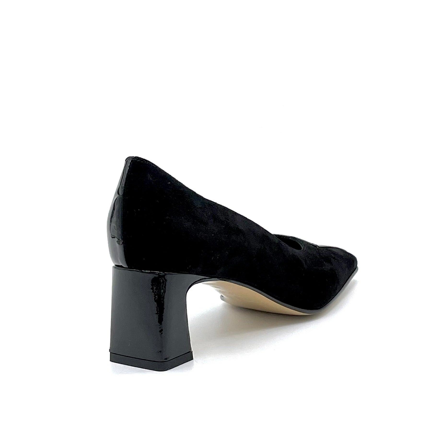 Elata 53511 escarpins cuir noir talon 5,5 cm