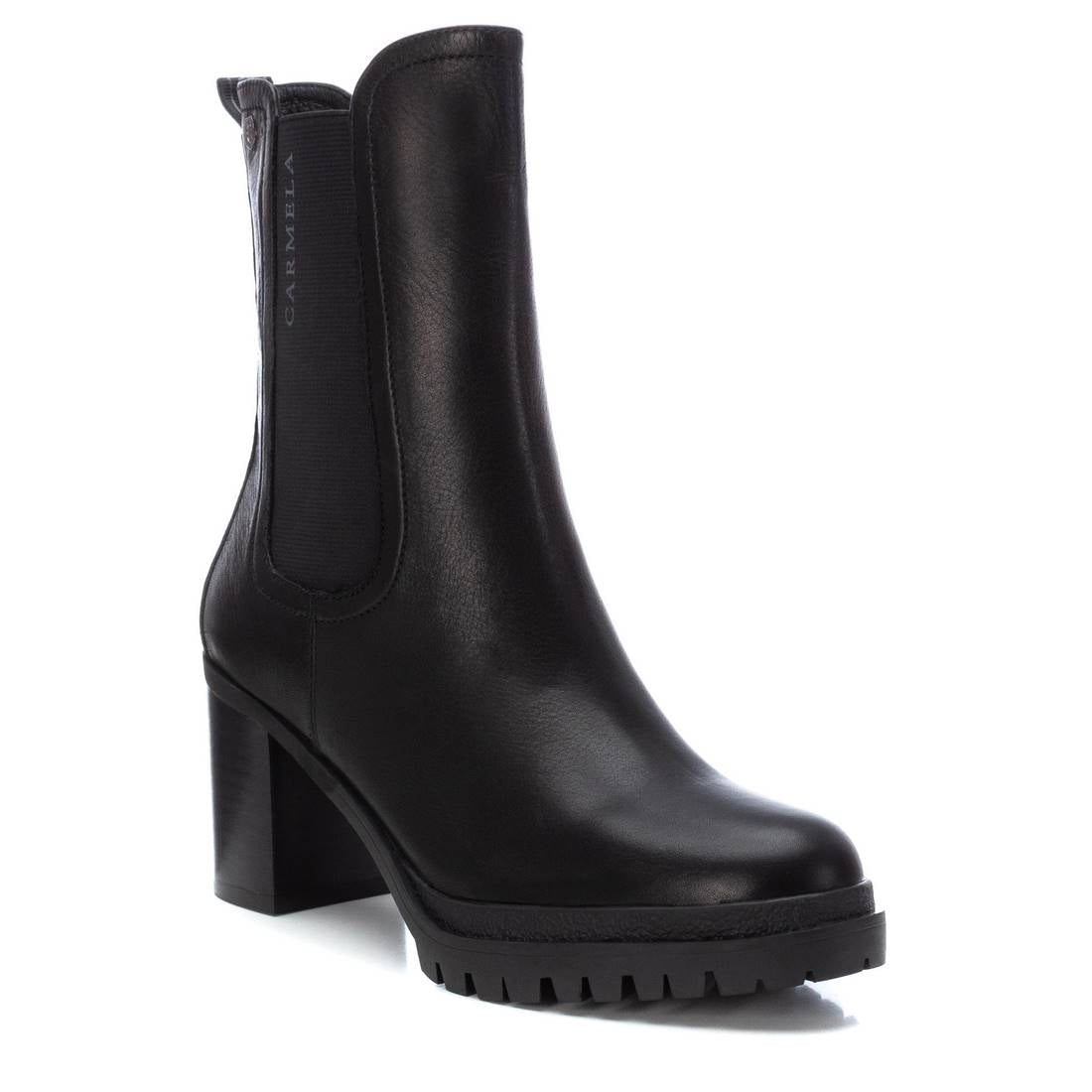 Carmela 16031501 bottine femme cuir noir talon 8 cm