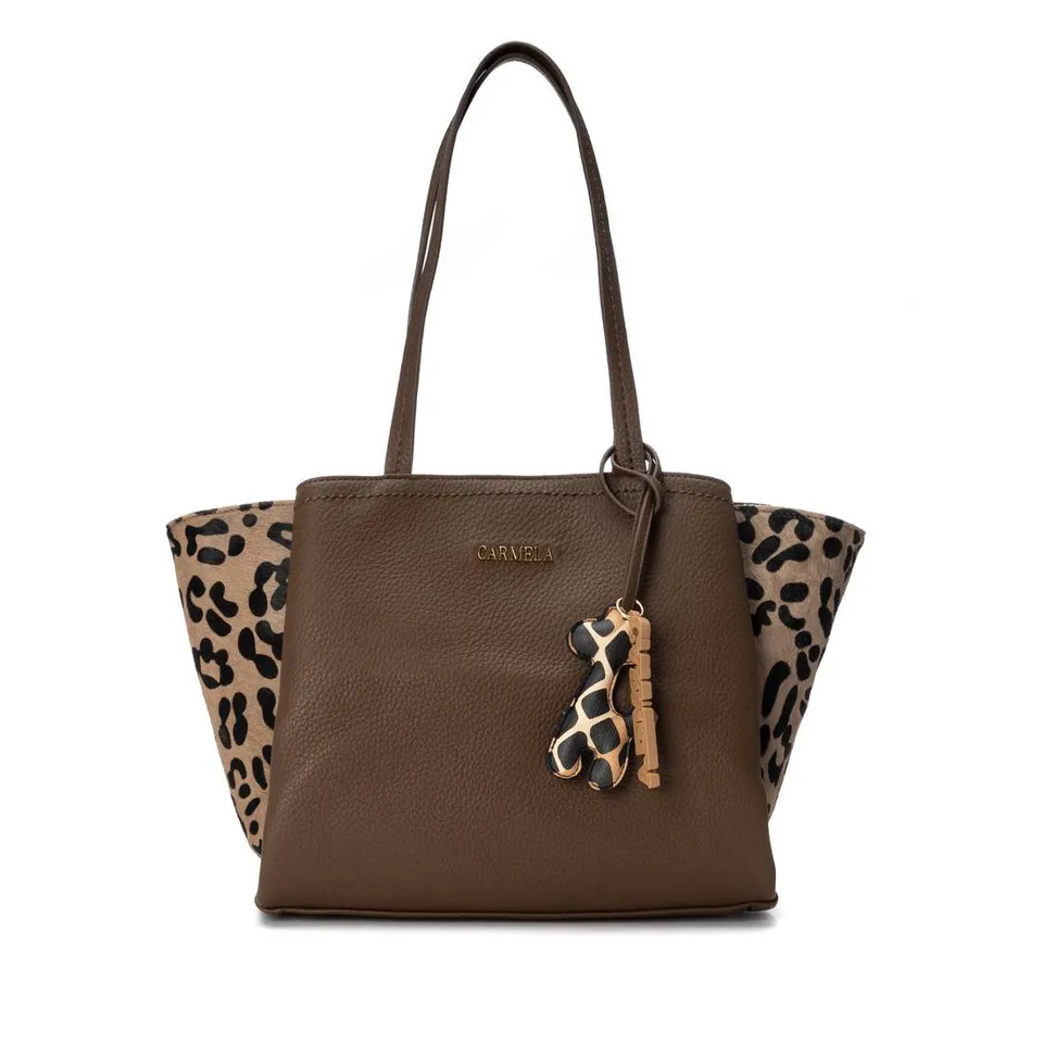 Carmela 18624902 sac épaule taupe imprimé animal