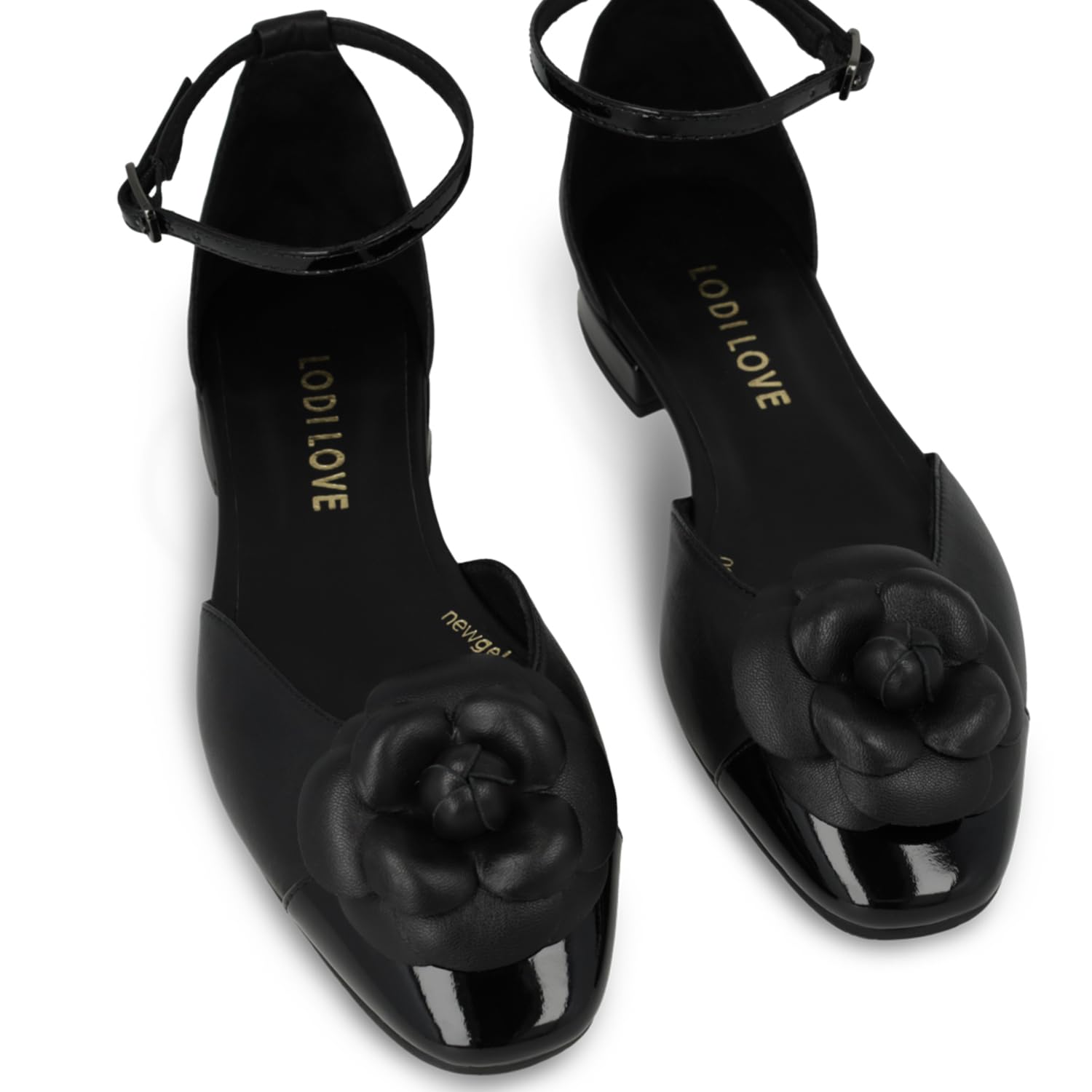 LODI AMB5304 ballerines noires cuir véritable