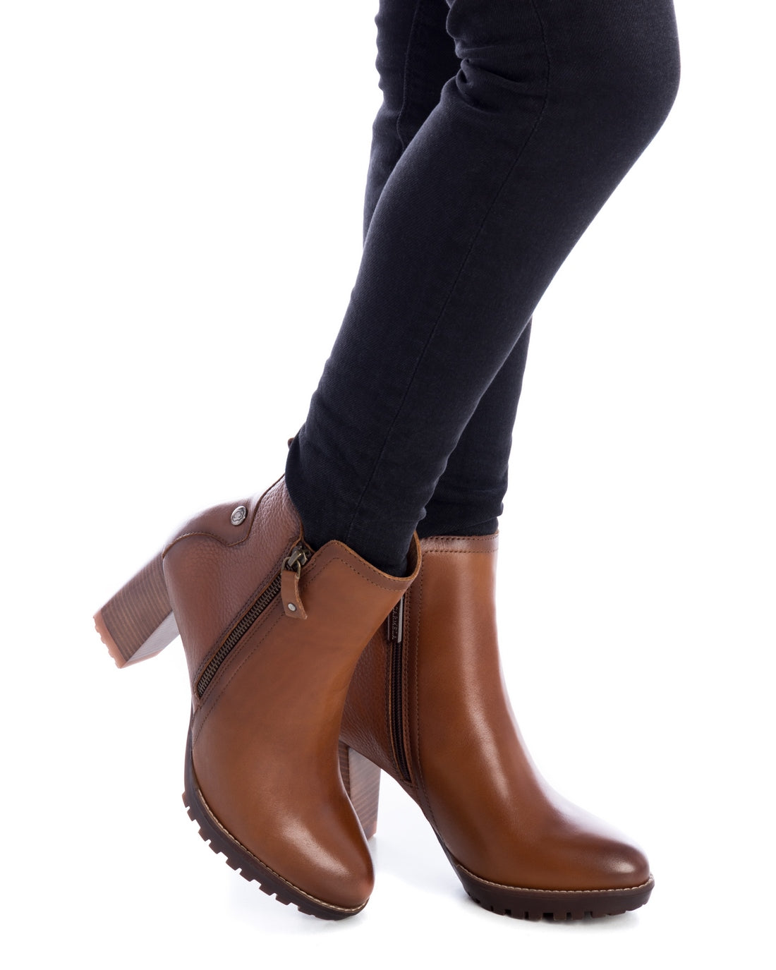 Carmela 16005401 bottines femme marron cuir talon 9 cm