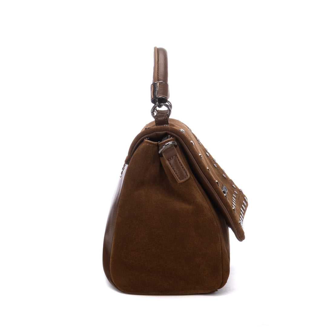 Carmela 18623501 sac bandoulière camel cuir suédé