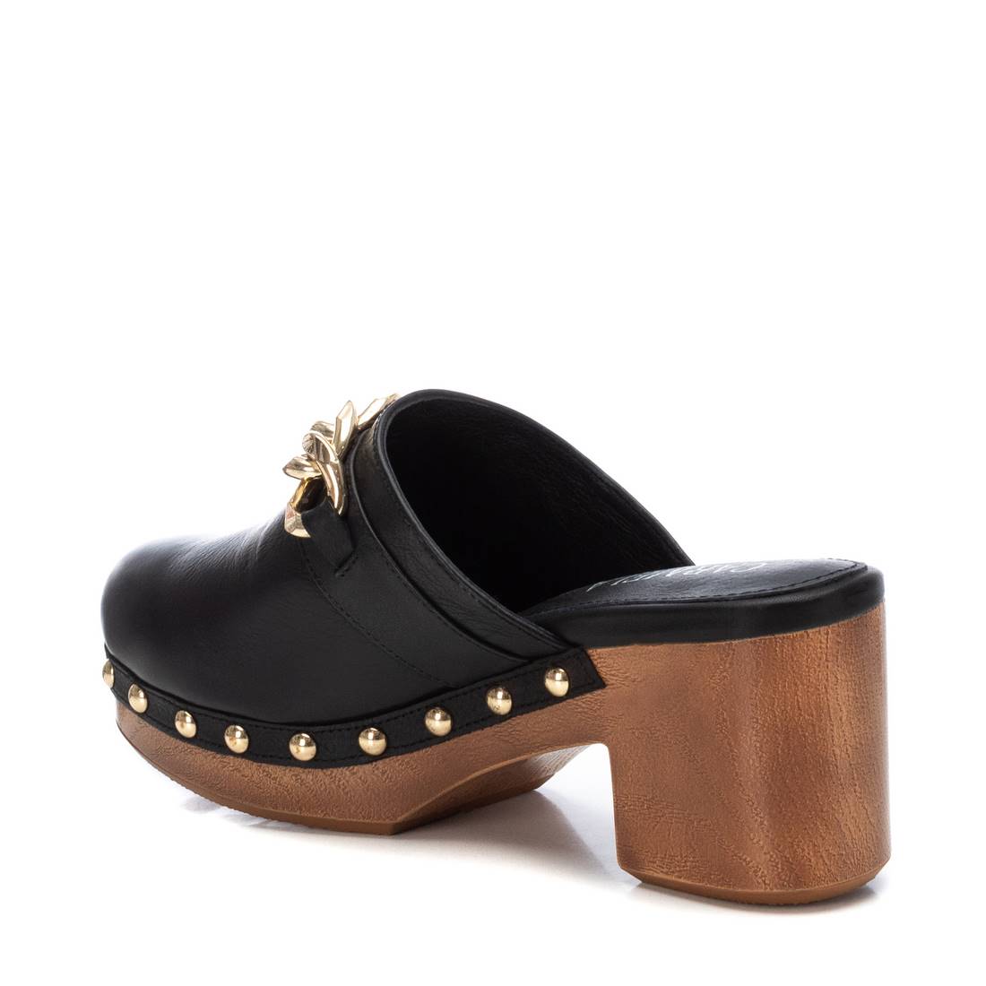 Carmela 16062702 sabot cuir noir talon 7 cm