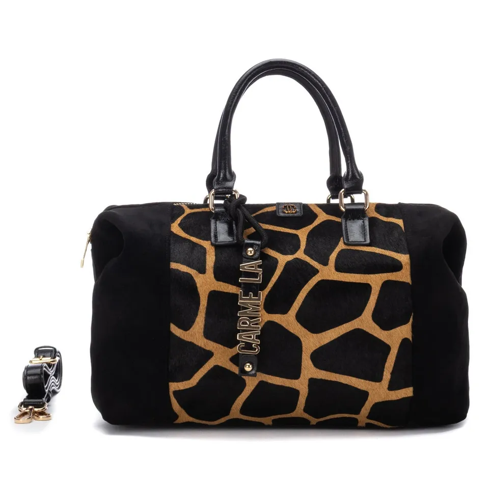Carmela 18625304 sac mallette textile noir 35 cm