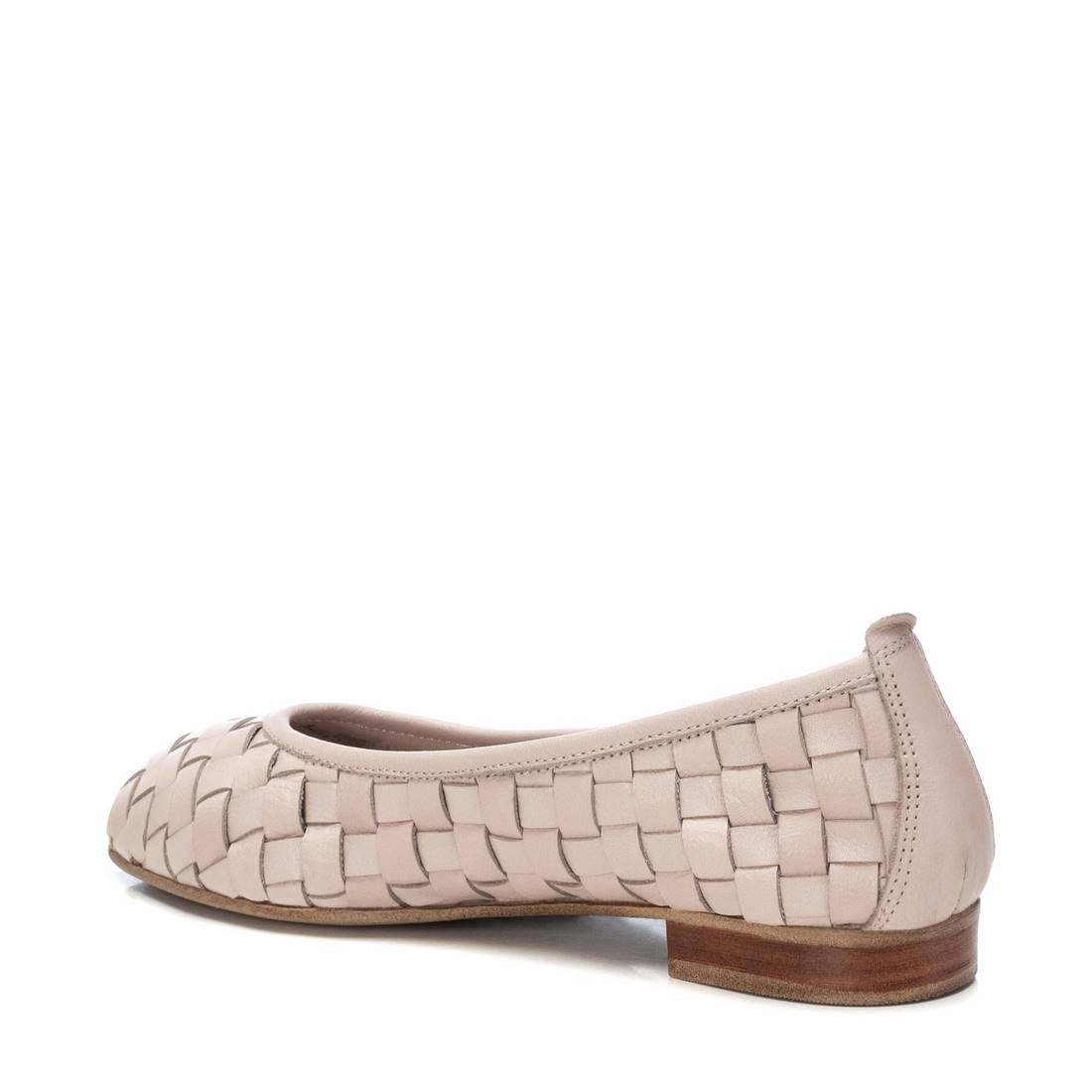 Carmela 16166204 ballerine cuir taupe tressé