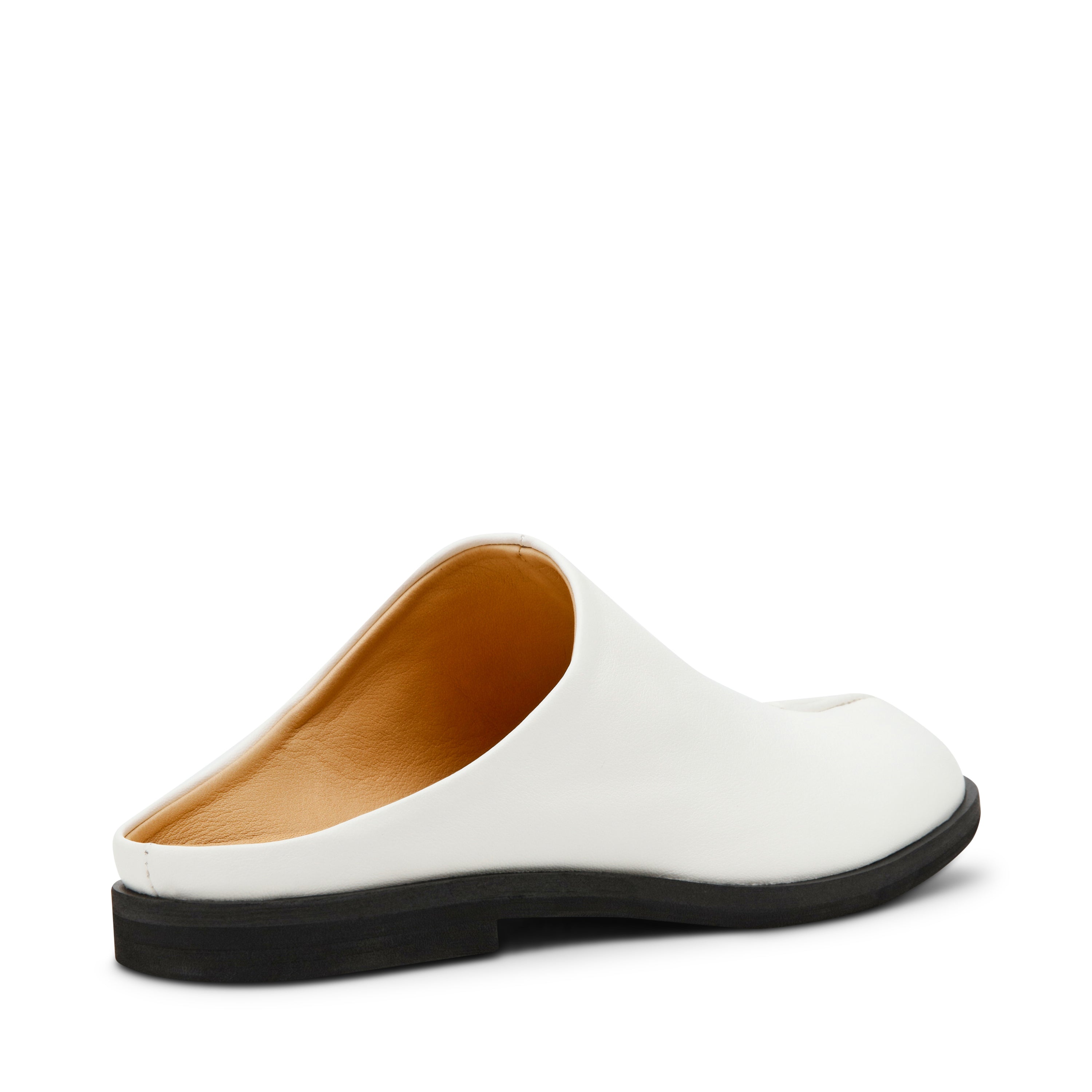 Steve Madden Tino ballerine cuir blanc bout ouvert