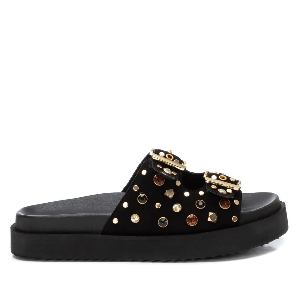 Carmela 16240102 sandale cuir noir boucles 35-41
