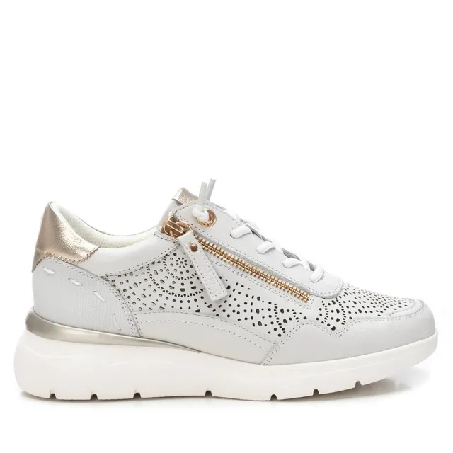 Carmela 16227404 baskets cuir blanc ajouré
