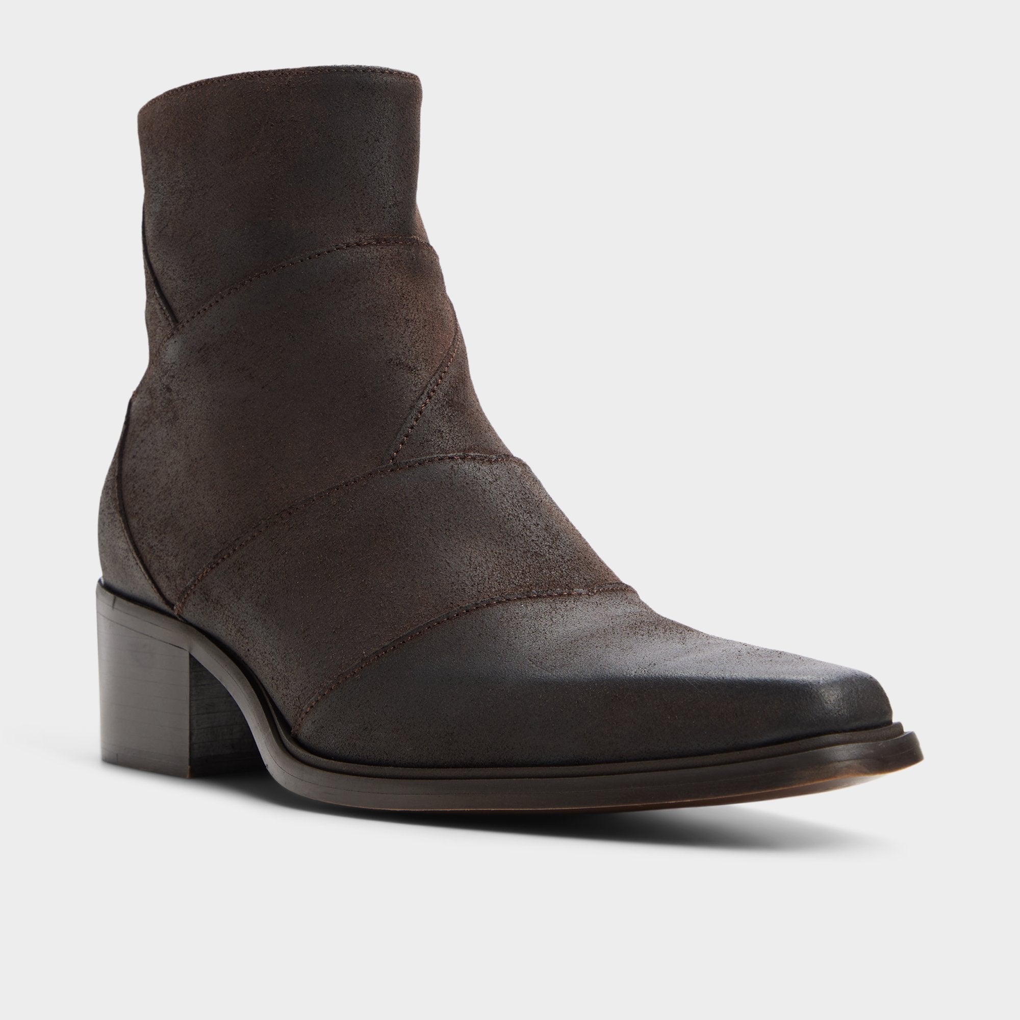 ALDO Zanatta bottes homme marron cuir patchwork