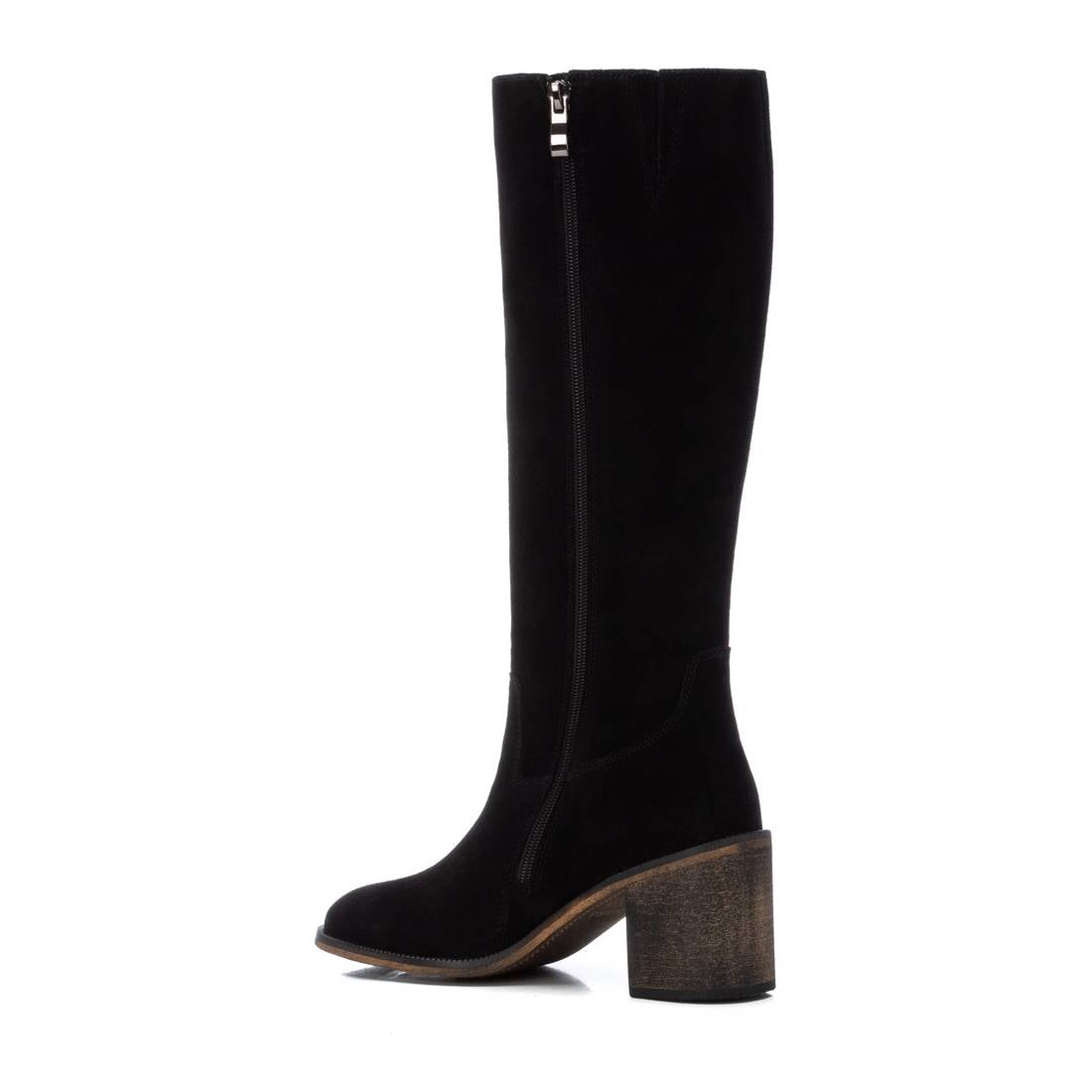 Carmela 16197102 botte cuir noir talon 7 cm