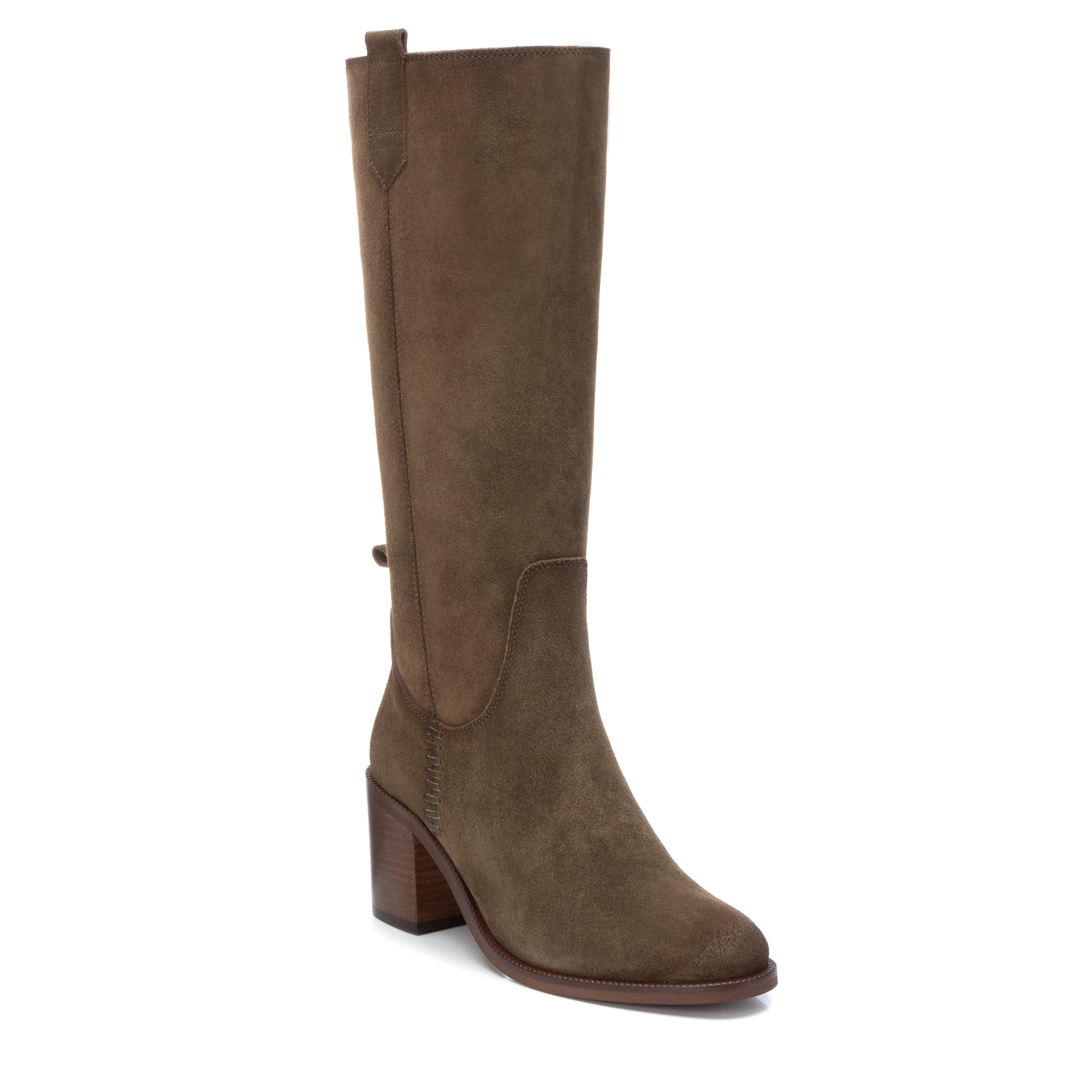 Carmela 16005903 bottes cuir vert talon 7 cm