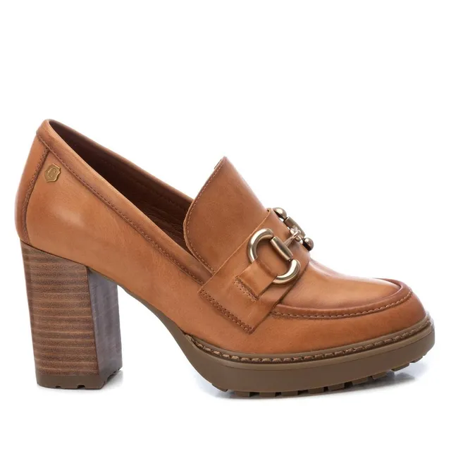 Carmela 16113402 mocassins cuir marron talon 8 cm