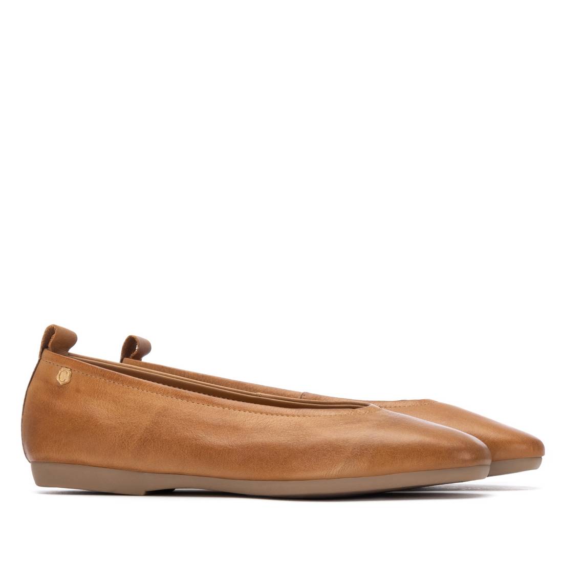 Carmela 16314003 ballerine cuir camel sans lacet