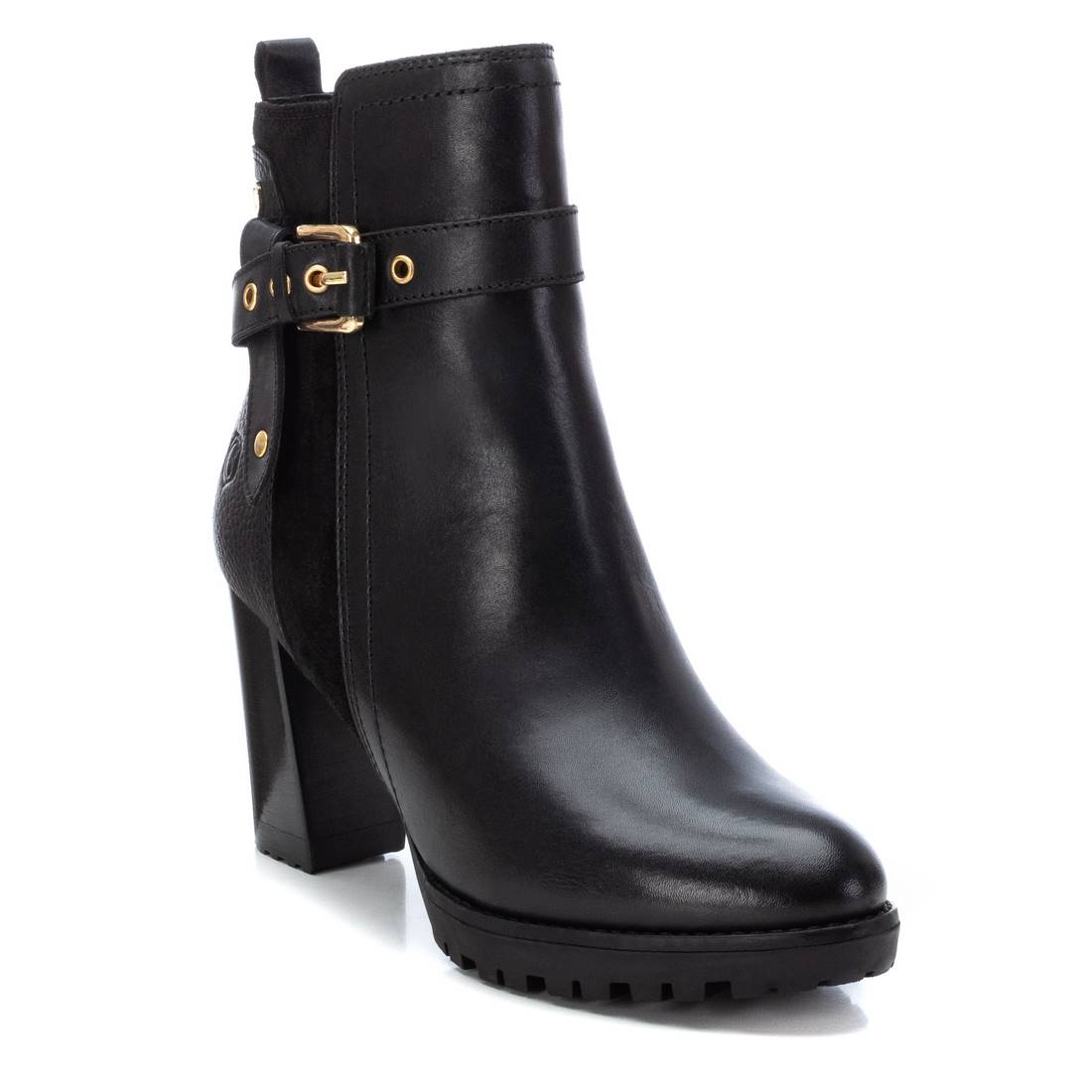 Carmela 16104501 bottine cuir noir talon 8 cm