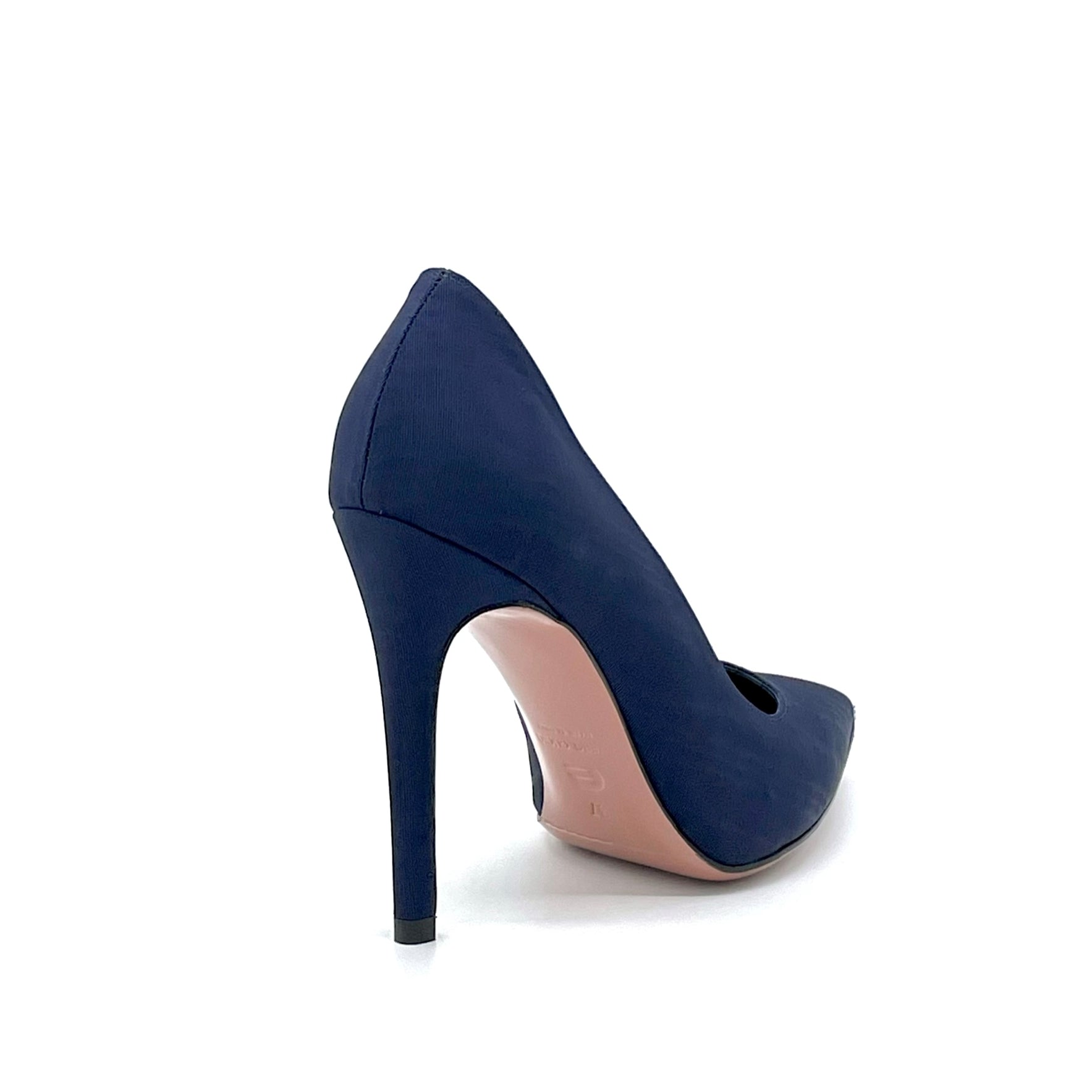 Elata 52555_1 escarpins tissu bleu talon 10,5cm