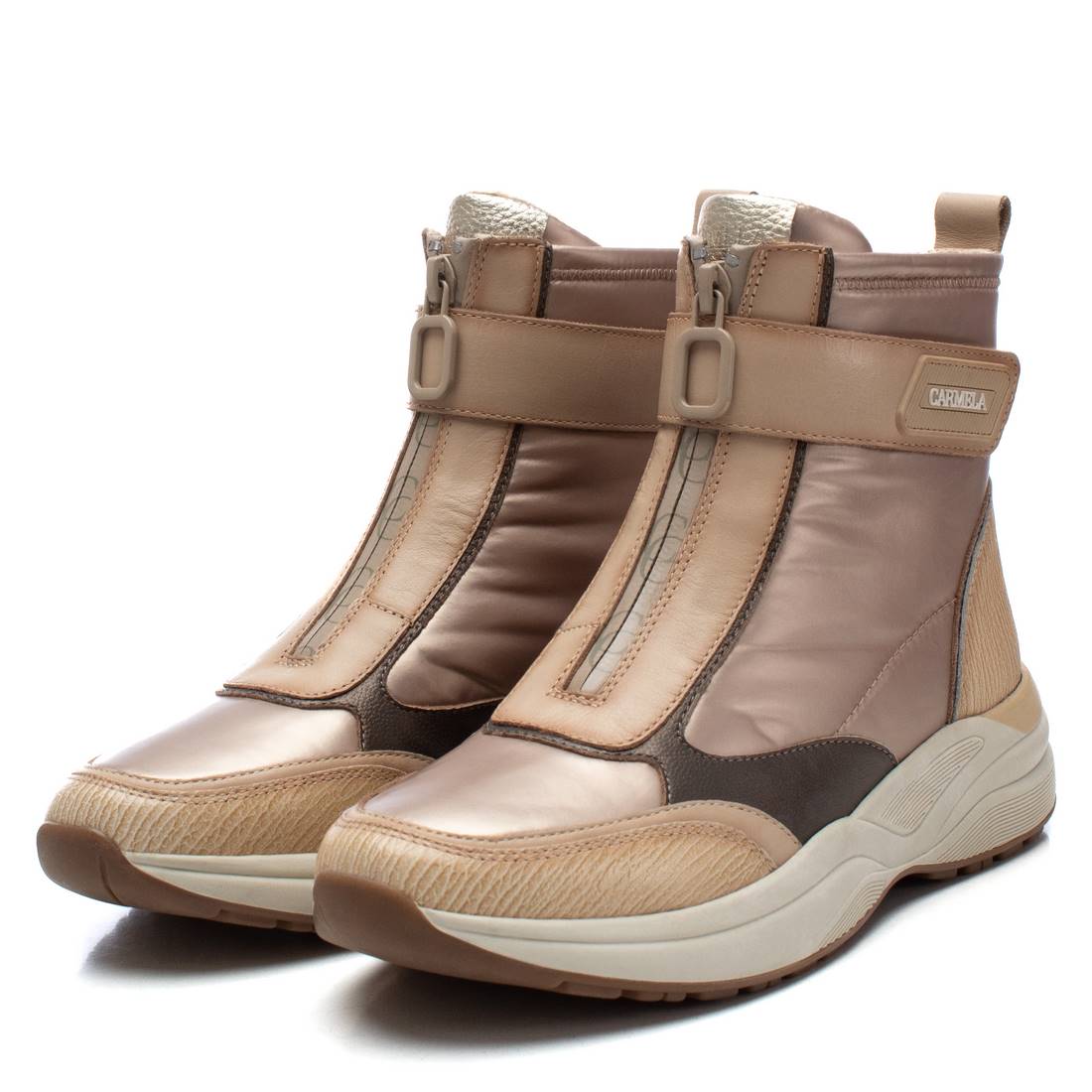 Carmela 16196204 sneakers montantes marron cuir véritable