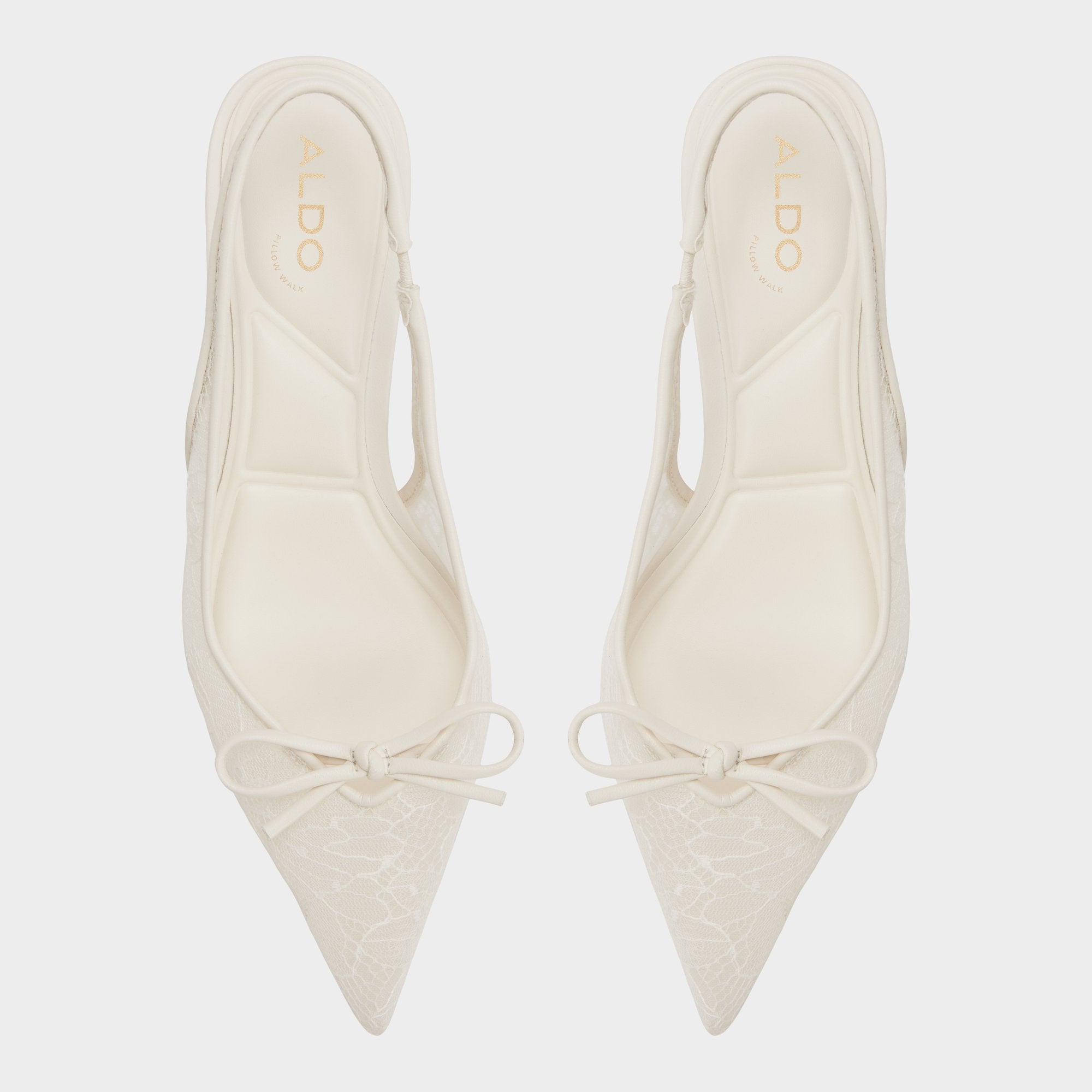 ALDO Azaro bottines blanches petit talon
