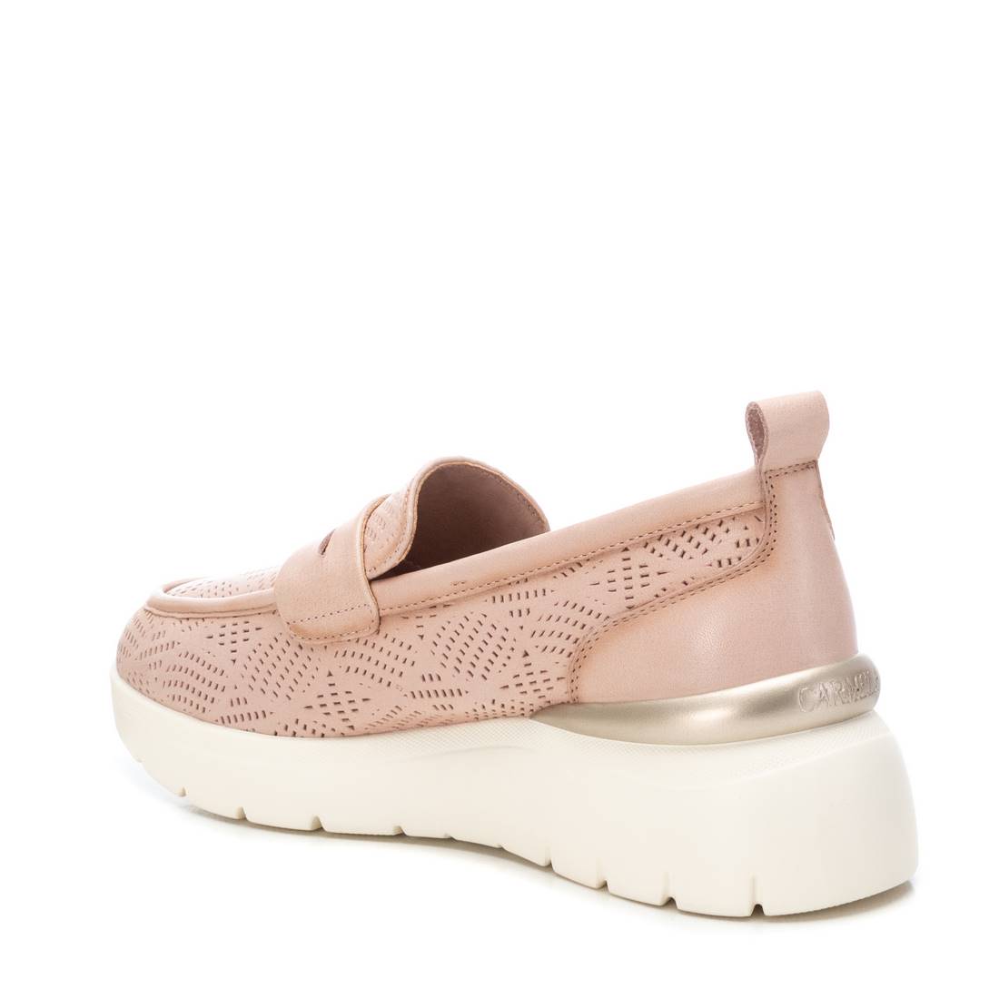 Carmela 16142802 mocassin cuir marron perforé