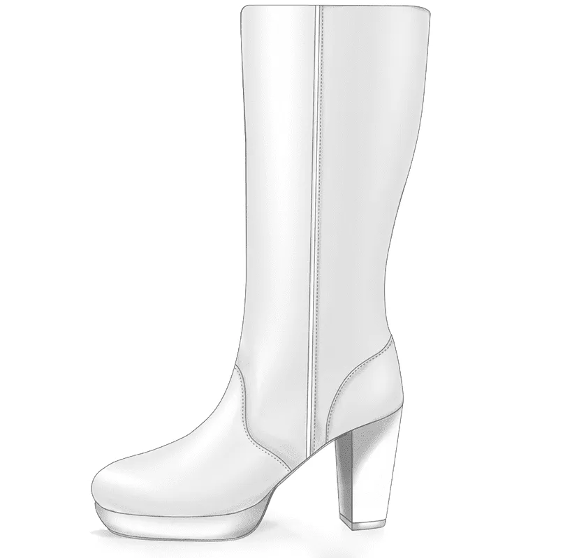 Dessine Moi Un Soulier Botte Plateforme à personnaliser bottes