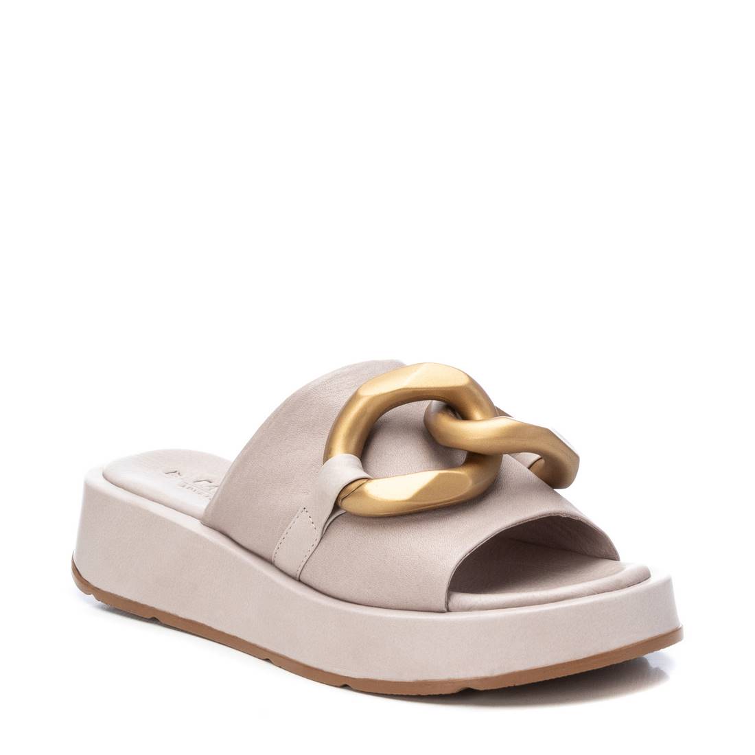 Carmela 16077410 sandale cuir blanc plateforme