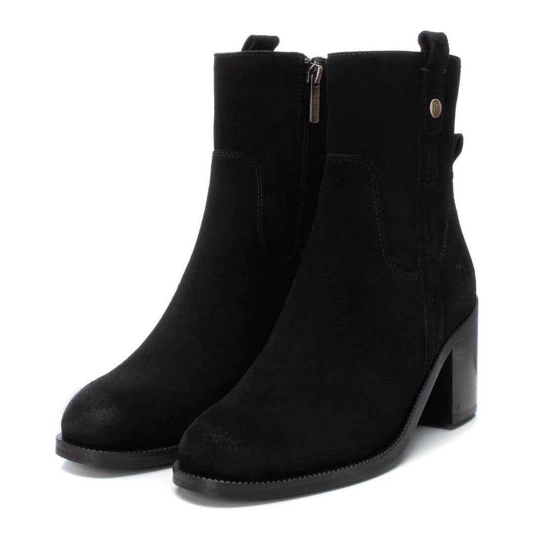 Carmela 16093701 bottines cuir noir talon 7 cm
