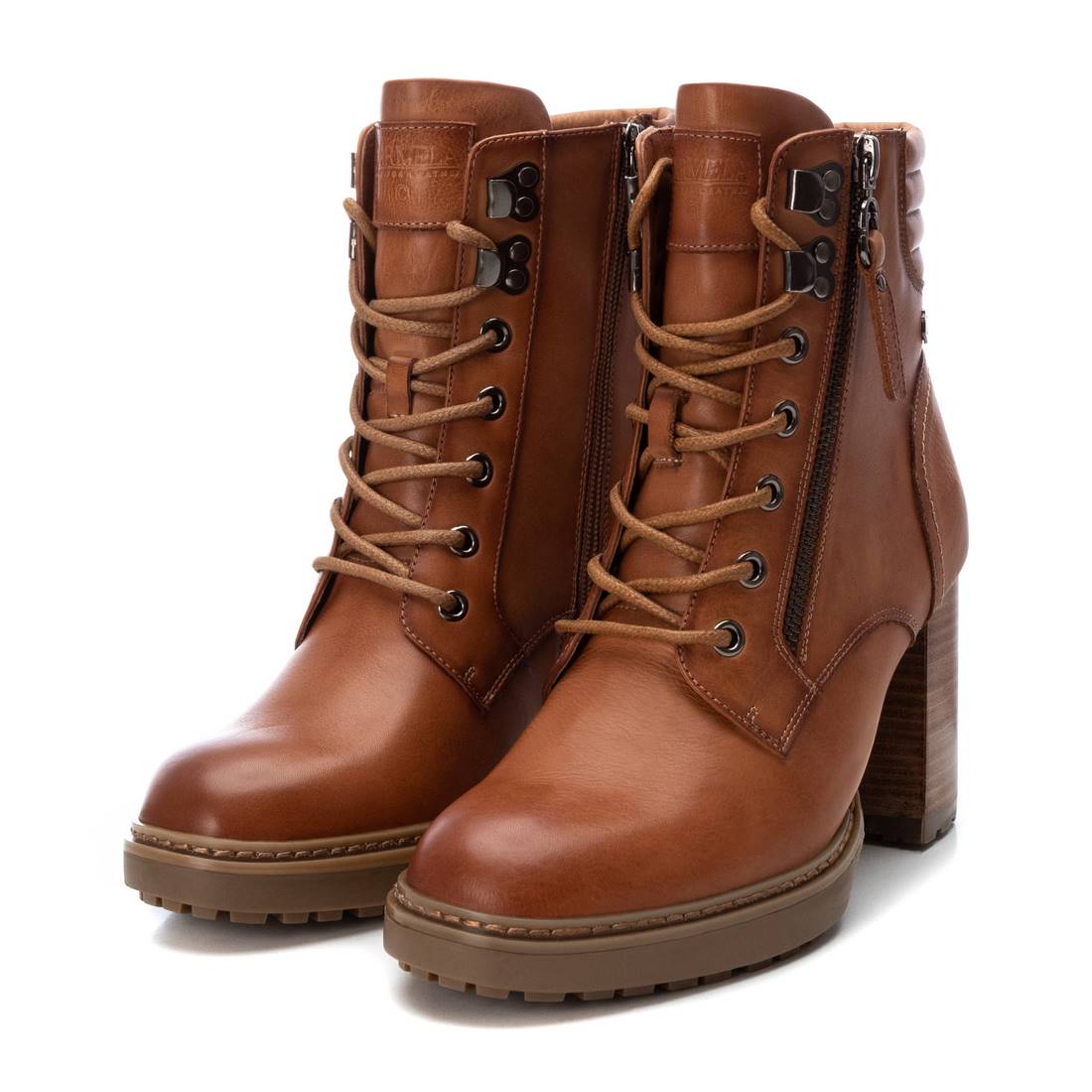 Carmela 16117802 bottines cuir marron talon 8 cm