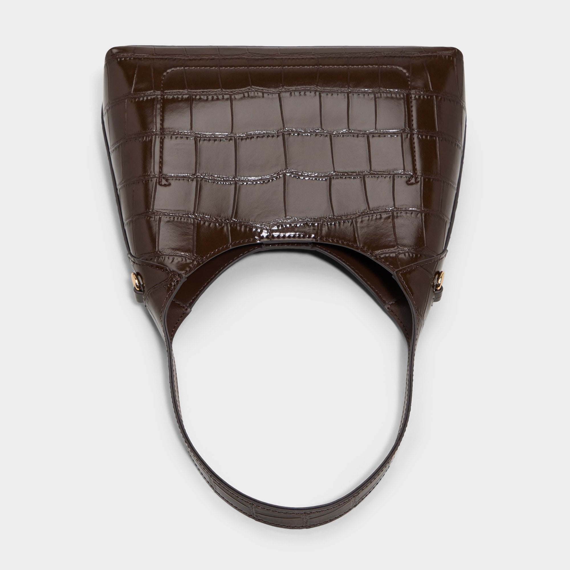 ALDO Smallharperr sac hobo marron croco