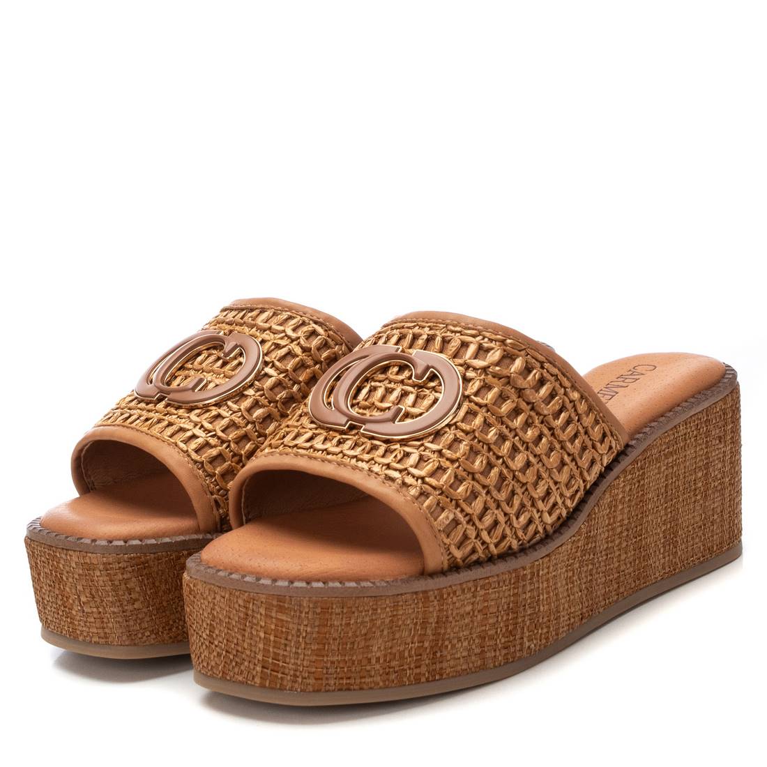 Carmela 16223502 sandale compensée camel 7 cm