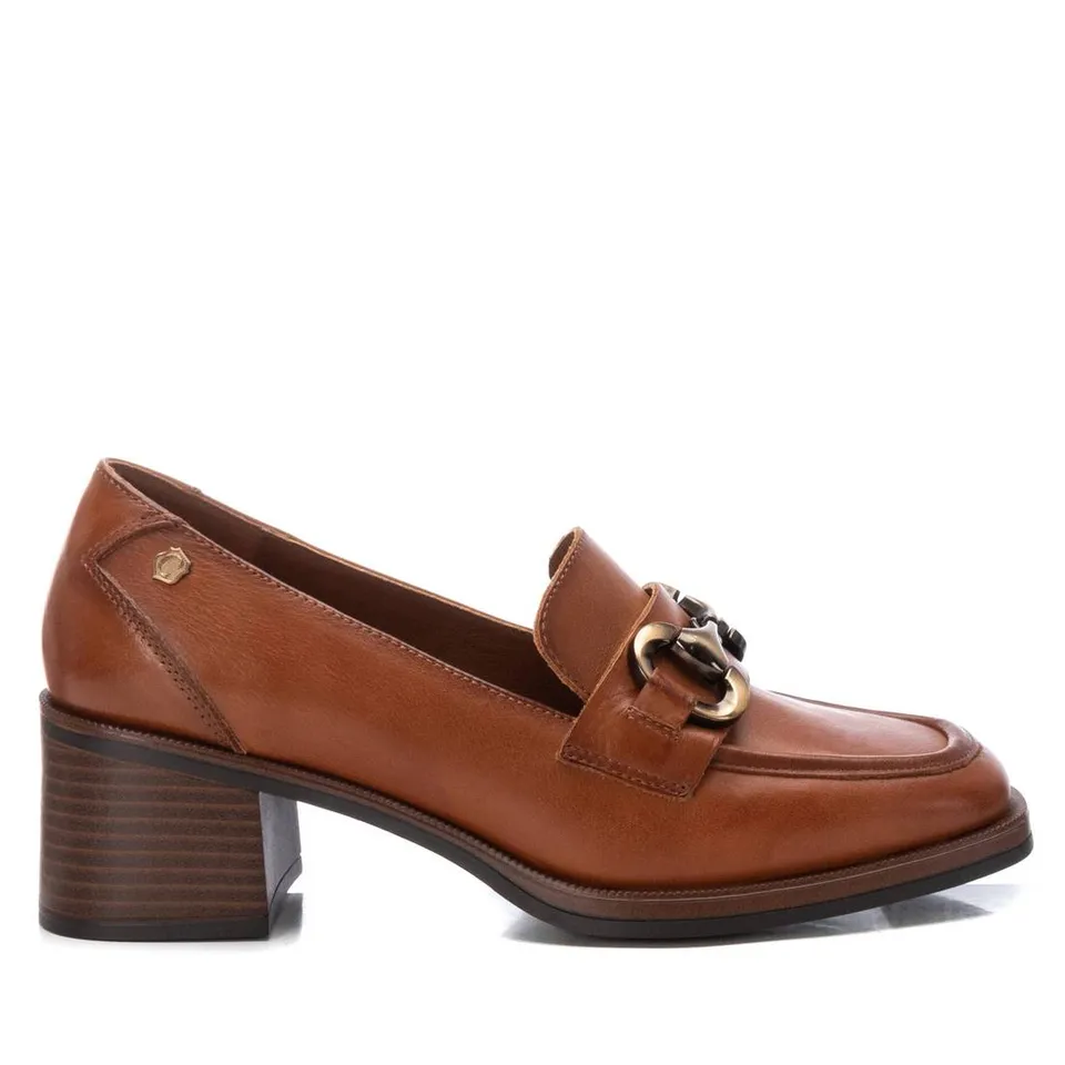 Carmela 16200101 mocassin cuir marron boucle