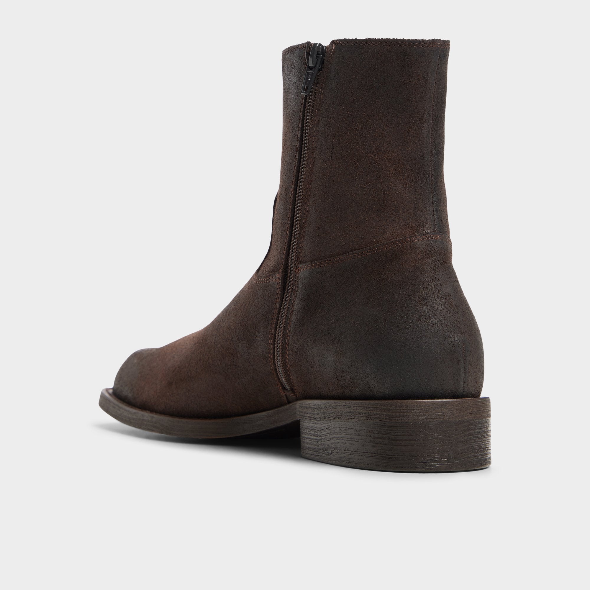 ALDO Todi bottines marron cuir bout carré