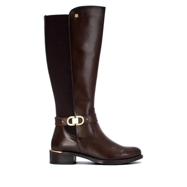 Carmela 16400703 botte haute femme marron cuir véritable
