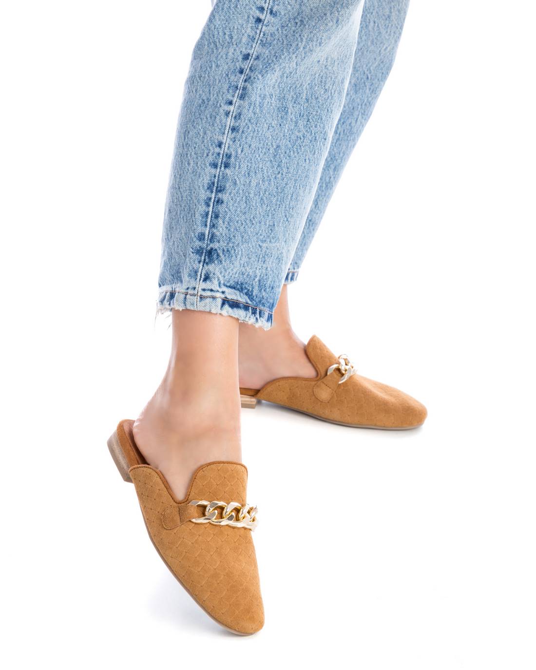 Carmela 16072102 mule femme marron serraje chaîne