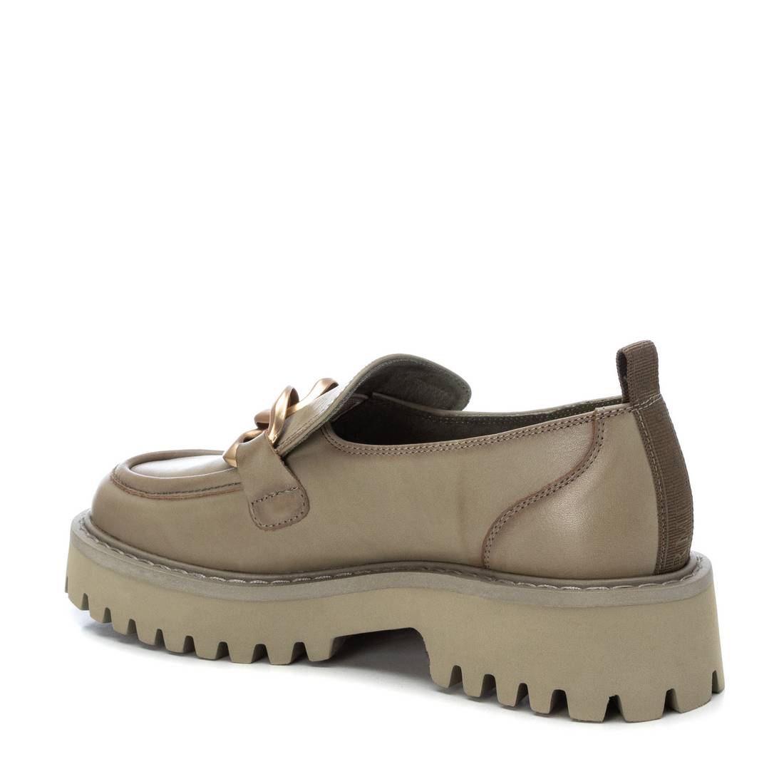 Carmela 16106104 mocassins cuir vert chaîne