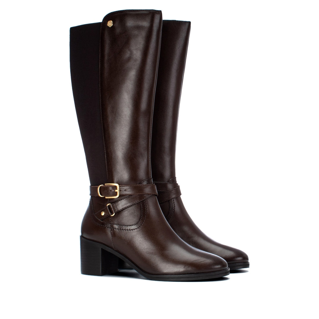 Carmela 16401902 botte cuir marron à talon